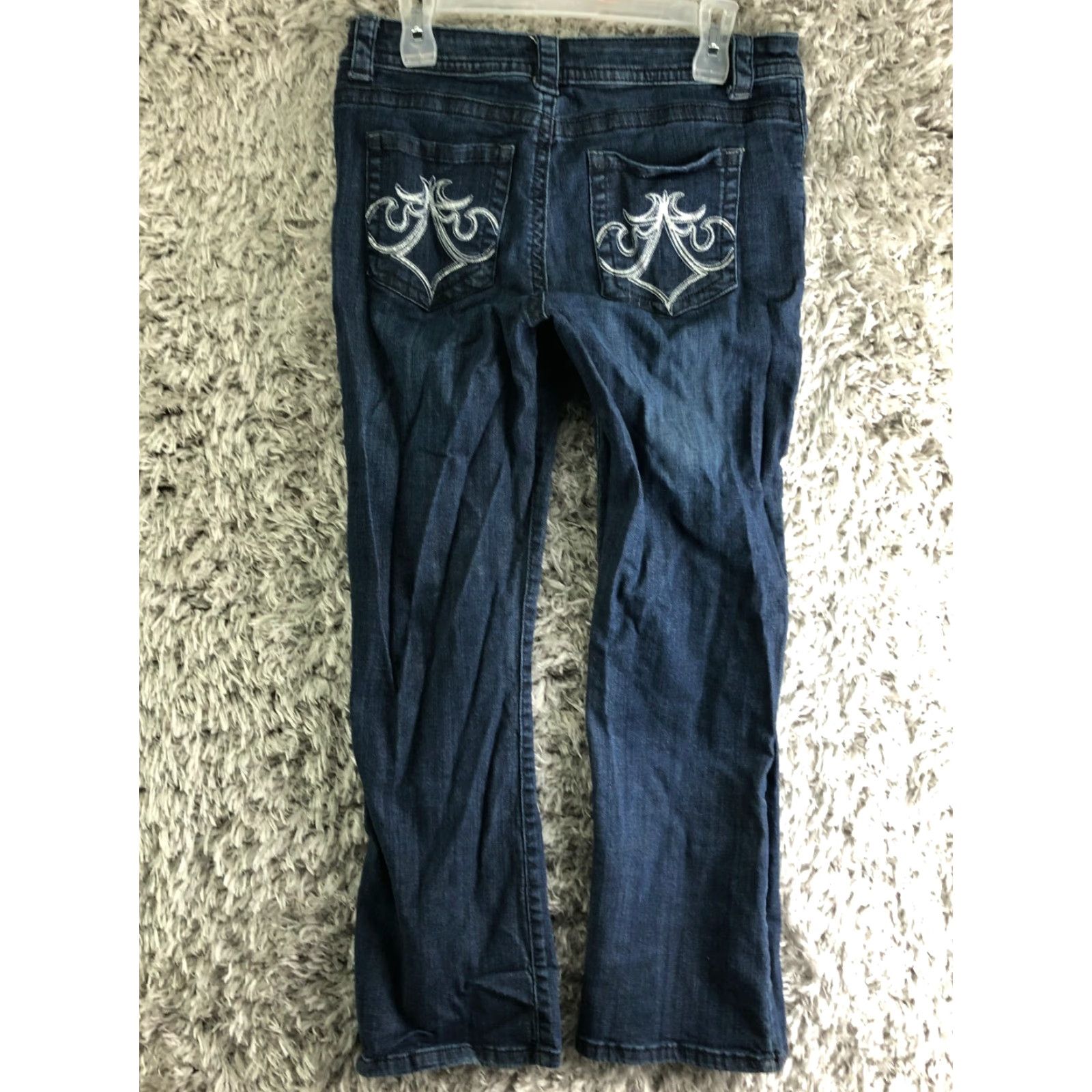 Lee Lee Jeans - 12 Womens Mid Rise Medium Wash Denim Jean - Regular Inseam 28in - Straight Fit Size 34" / US 12 / IT 48 - 5 Thumbnail