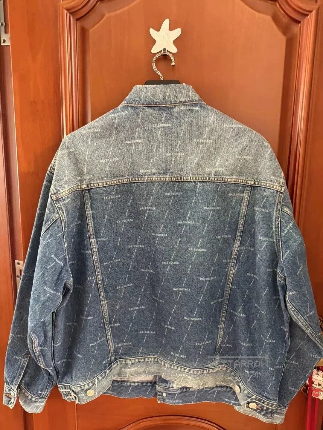Balenciaga Balenciaga Blue Logo Denim Jacket. Size US XS / EU 42 / 0 - 2 Thumbnail