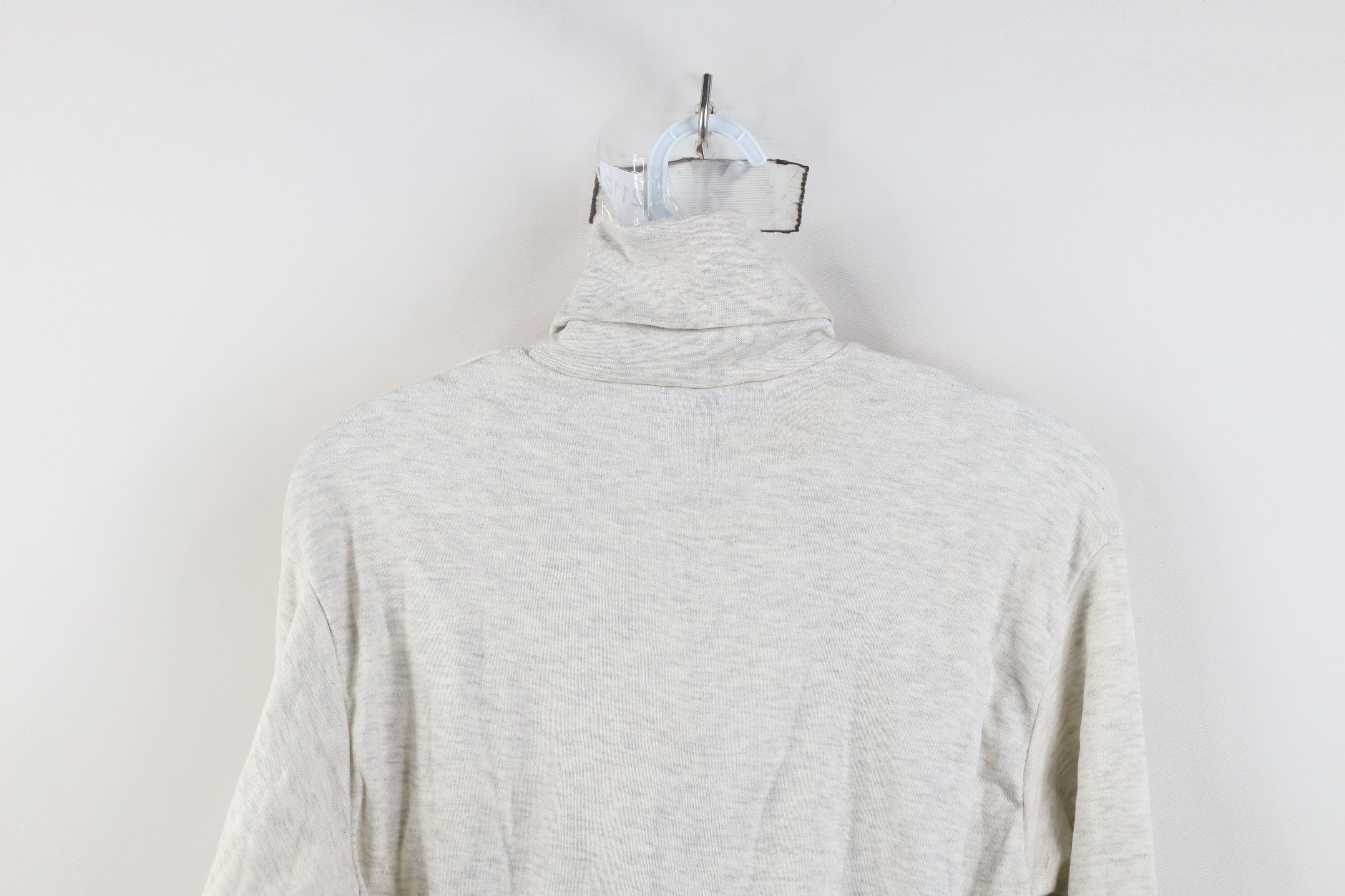 Vintage Deadstock Vintage 90s Streetwear Turtleneck T-Shirt Gray USA Size US M / EU 48-50 / 2 - 12 Thumbnail