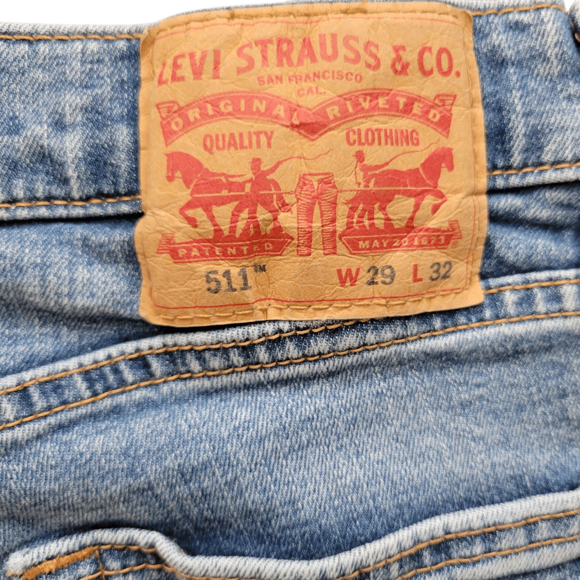 Levi's Levi's 511 Straight Jeans S29/32 Men's Excellent Condition Size US 29 - 6 Thumbnail
