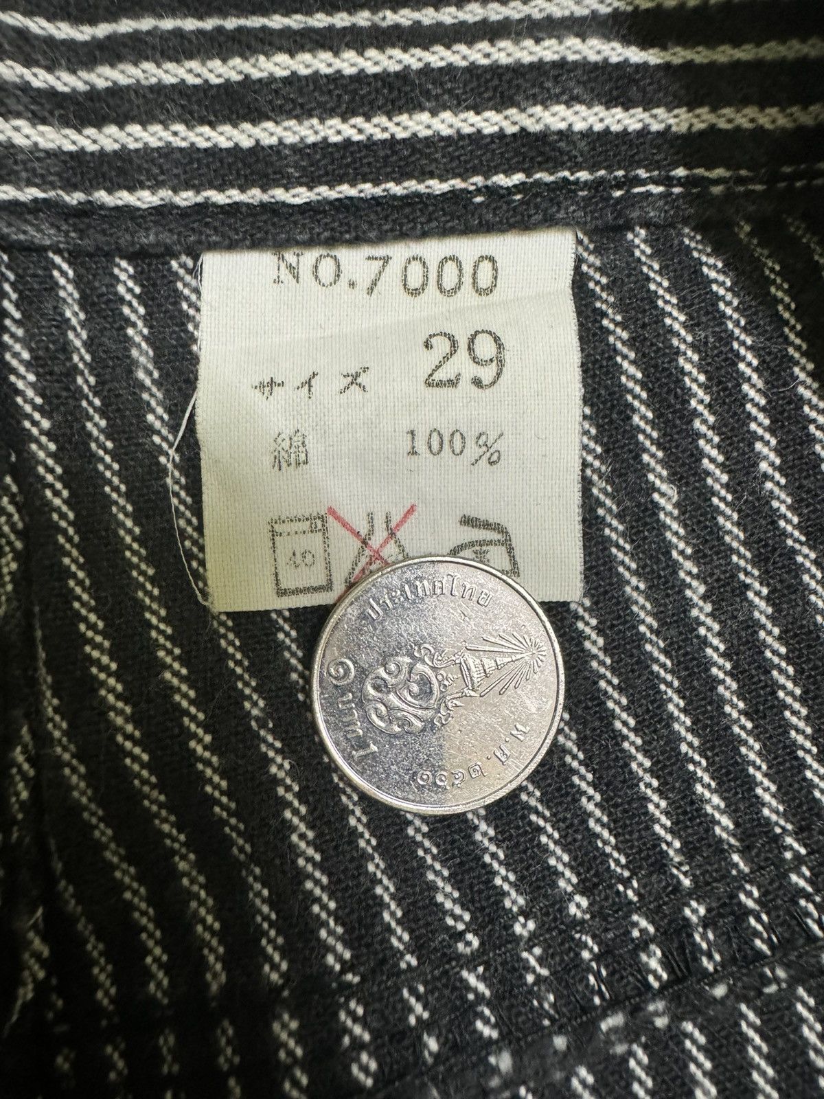 If Six Was Nine × Japanese Brand × Tornado Mart Flare Jeans Striped Design Faded Bootcut Denim Size US 27 - 11 Thumbnail