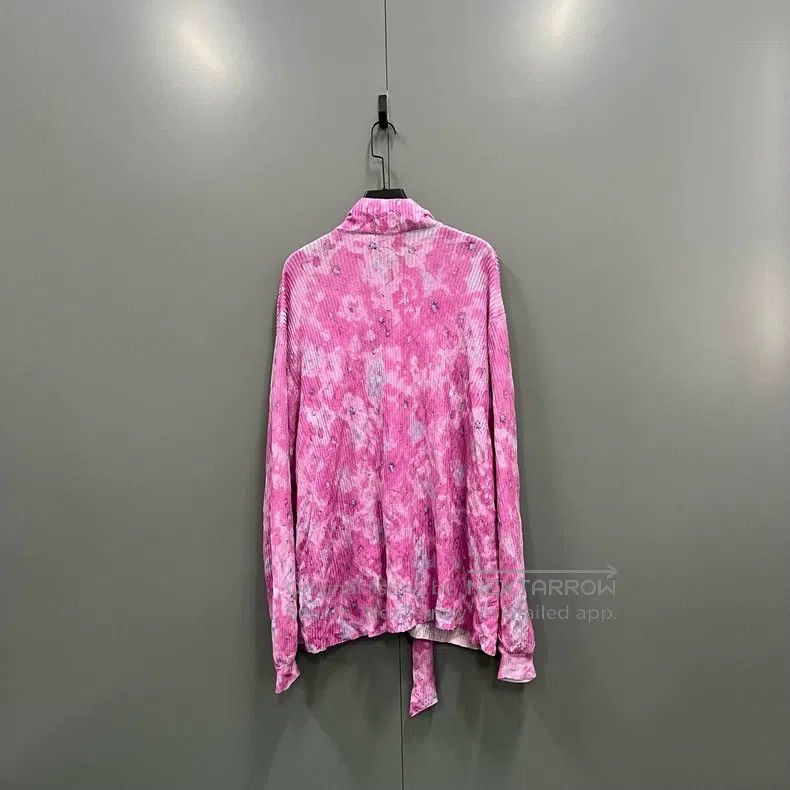 Balenciaga Balenciaga Tie-Dye Effect Belted Shirt Size M / US 6-8 / IT 42-44 - 2 Thumbnail