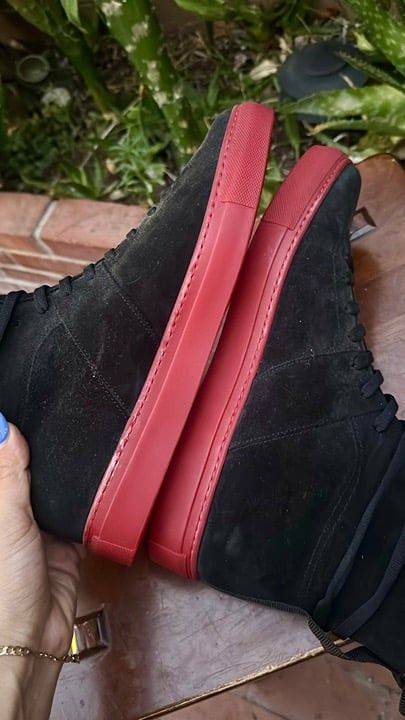 Daniel Patrick Daniel Patrick Men's Hightop Black Red Shoes Size 8 41 Pre- Size US 8 / EU 41 - 2 Thumbnail