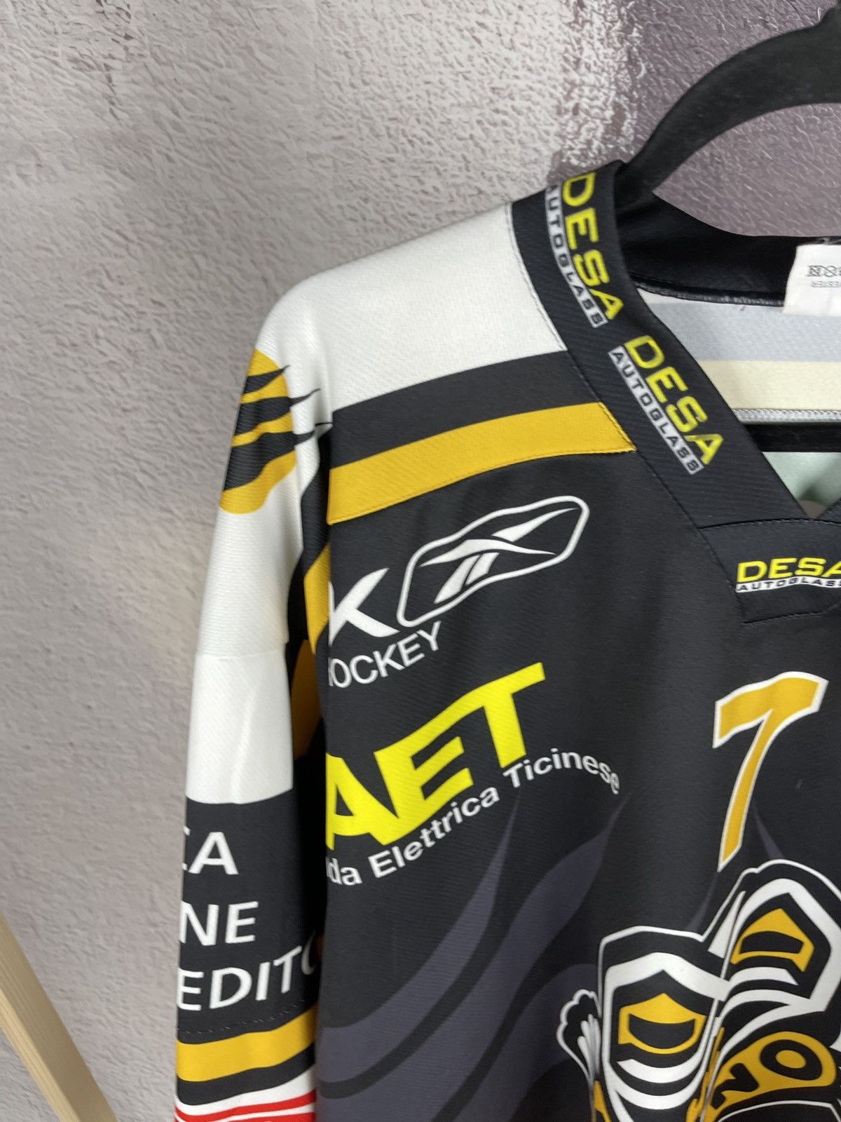 Vintage Interhockey vintage HC Lugano #7 Alessandro Chiesa jersey Size US XXL / EU 58 / 5 - 7 Thumbnail