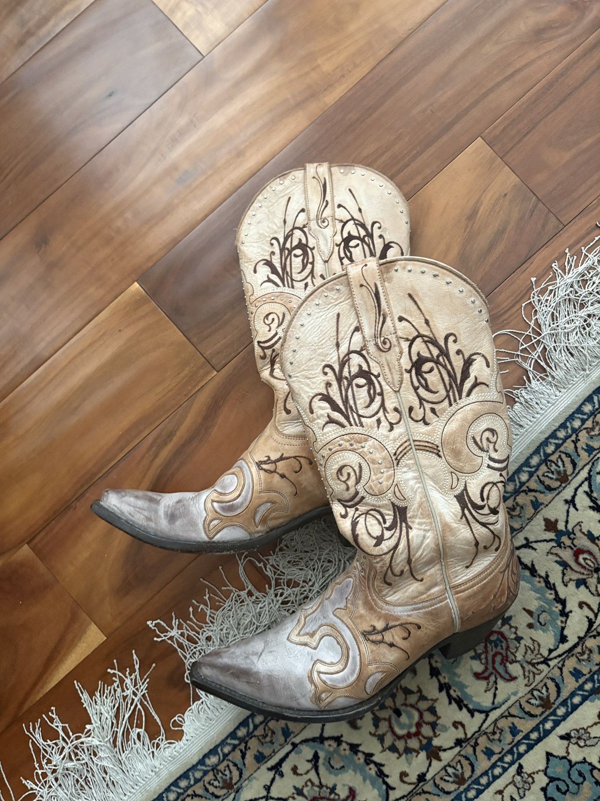 Other Cowboy boots, Mexican Brand, Authentic Leather Old Western Size US 8 / IT 38 - 1 Thumbnail