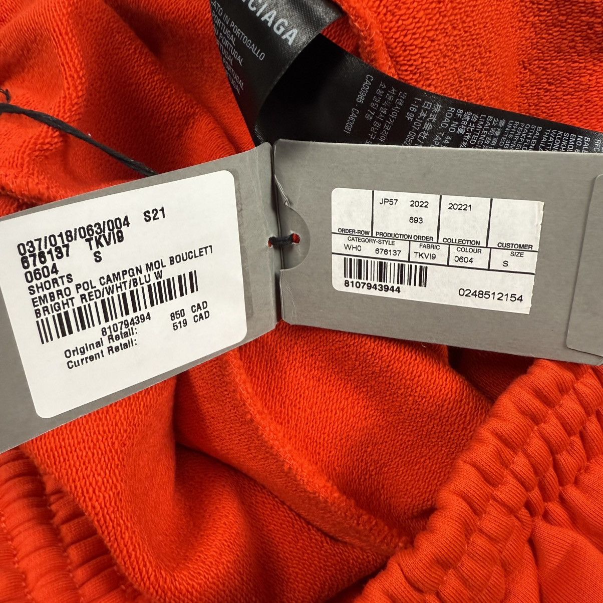 Balenciaga Balenciaga Small Logo ‘Red’ Shorts Size US 32 / EU 48 - 6 Thumbnail