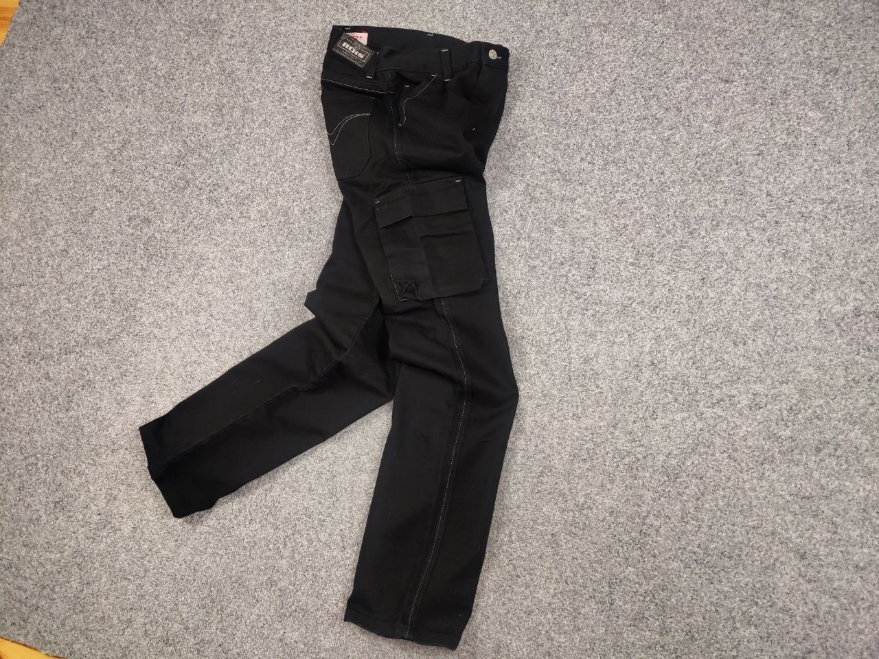 Japanese Brand Rois Sportswear Japan style Black Denim Cargo Pants Size US 30 / EU 46 - 6 Thumbnail