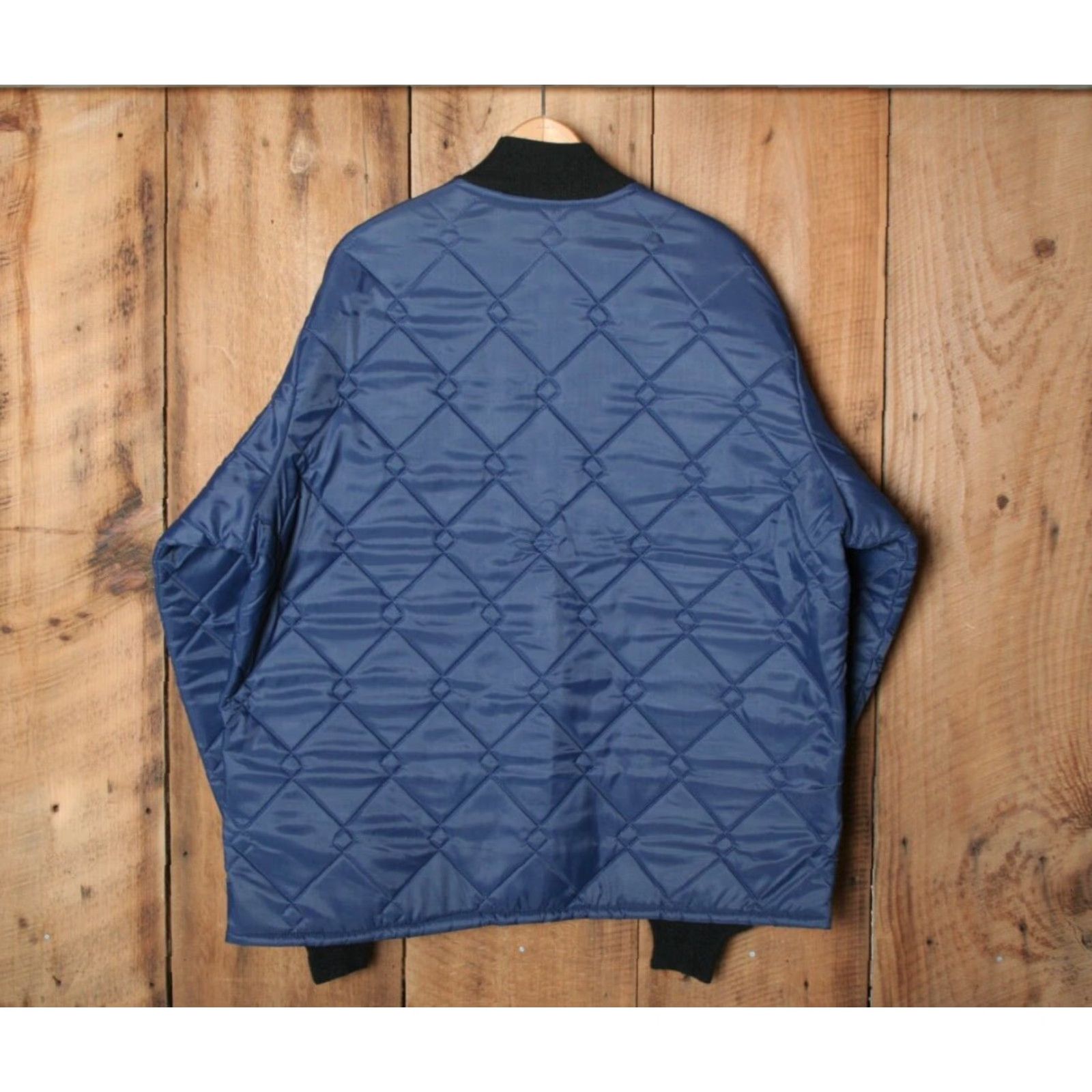 Imperial VINTAGE KEY IMPERIAL Blue Diamond Quilted Insulated Bomber Jacket XL/2XL Mens Jacket Size US XL / EU 56 / 4 - 6 Thumbnail