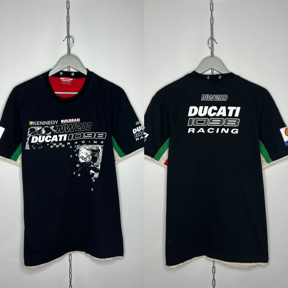 Ducati Vintage Ducati Racing NW200 Tee T-Shirt Motorcycle Size US XL / EU 56 / 4 - 1 Thumbnail
