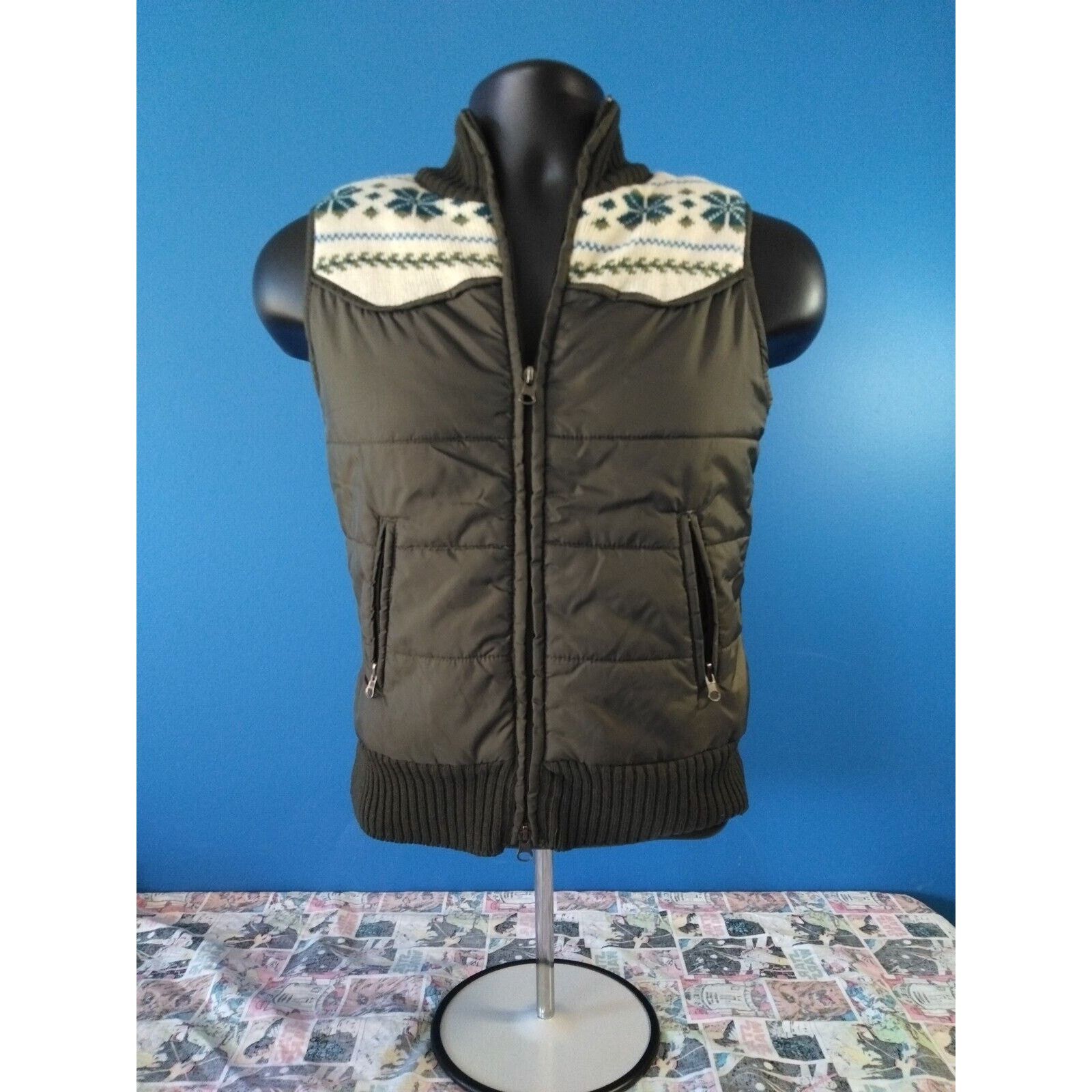 Other Girls Junior Brown VEST. SIZE L Full Zip Size L / US 10 / IT 46 - 1 Thumbnail