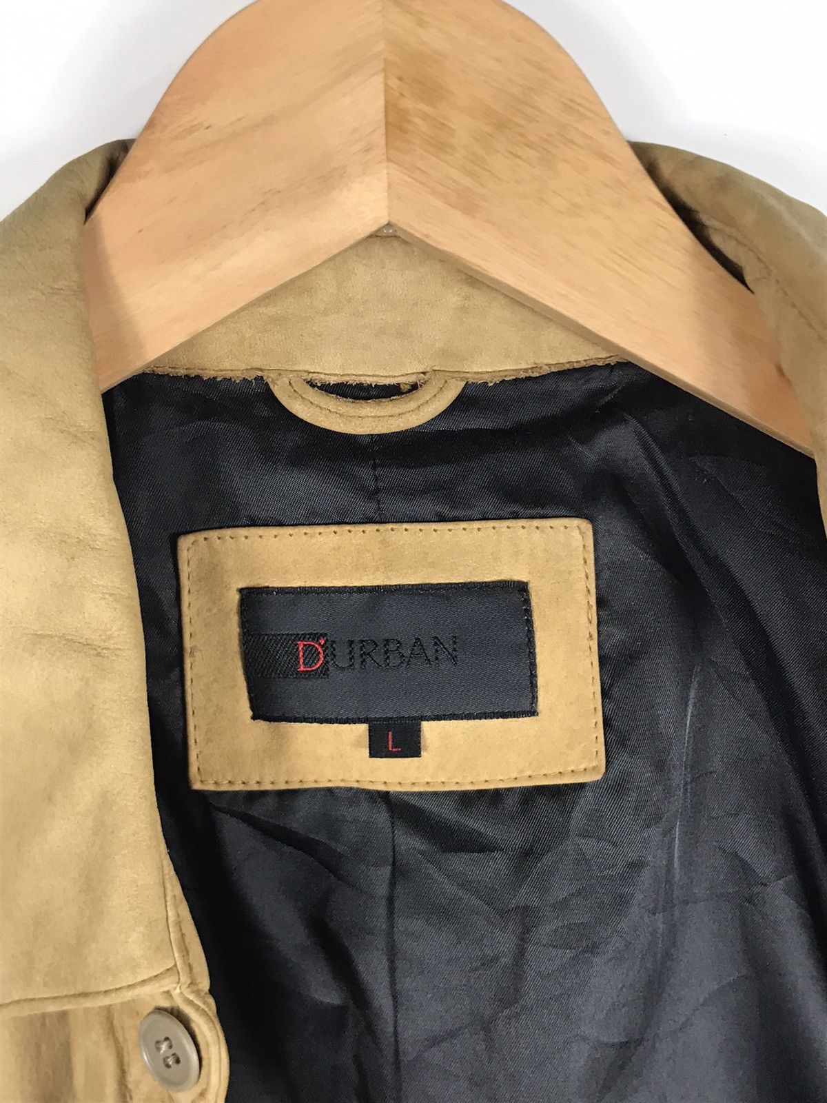 Japanese Brand × Vintage ⚡️Vintage D’Urban Leather Button Shirt Jacket Size US L / EU 52-54 / 3 - 9 Thumbnail