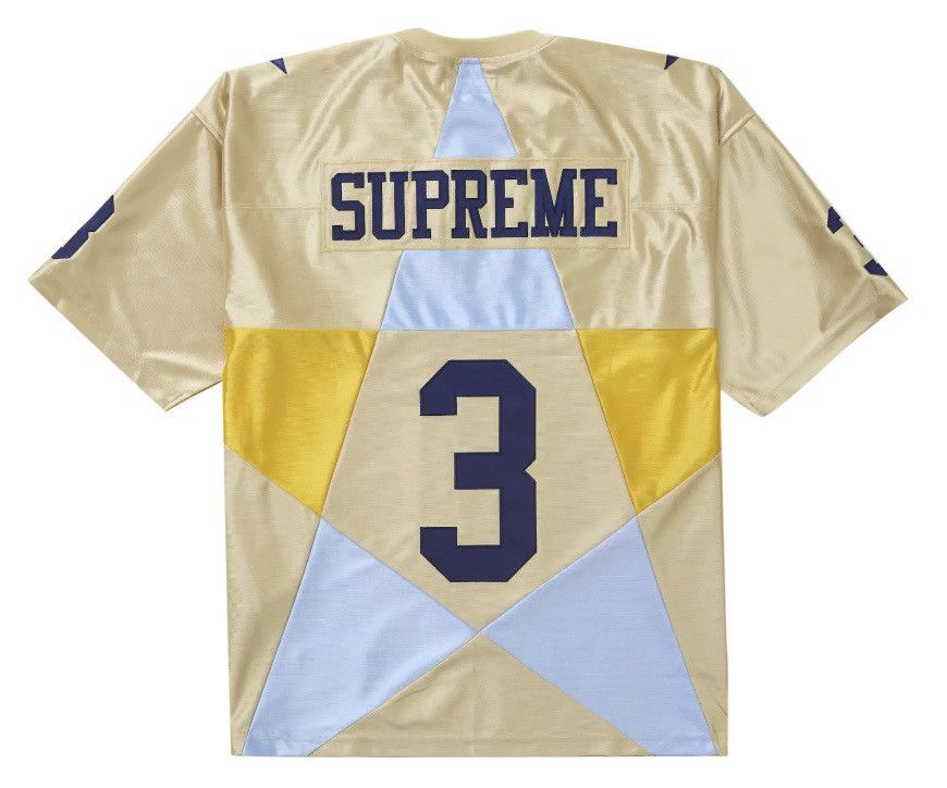 Supreme Supreme Star Football Jersey Gold Size XL Ready To Ship! Size US XL / EU 56 / 4 - 6 Thumbnail