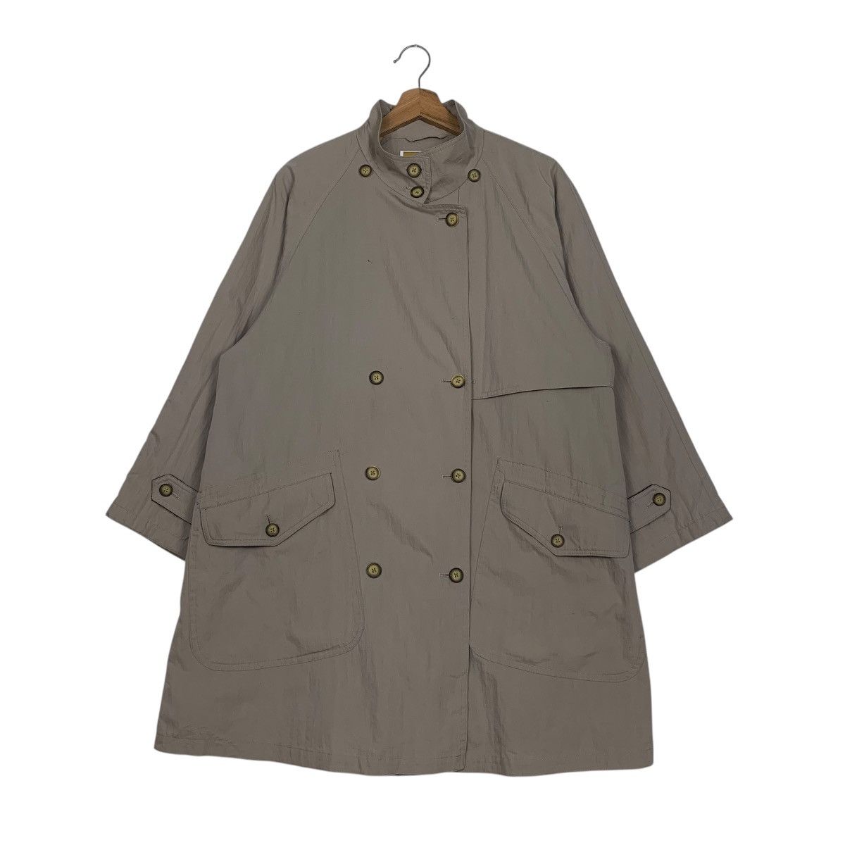 Japanese Brand Japanese Brand Black Duck Double Breasted Overcoat Size L / US 10 / IT 46 - 1 Thumbnail