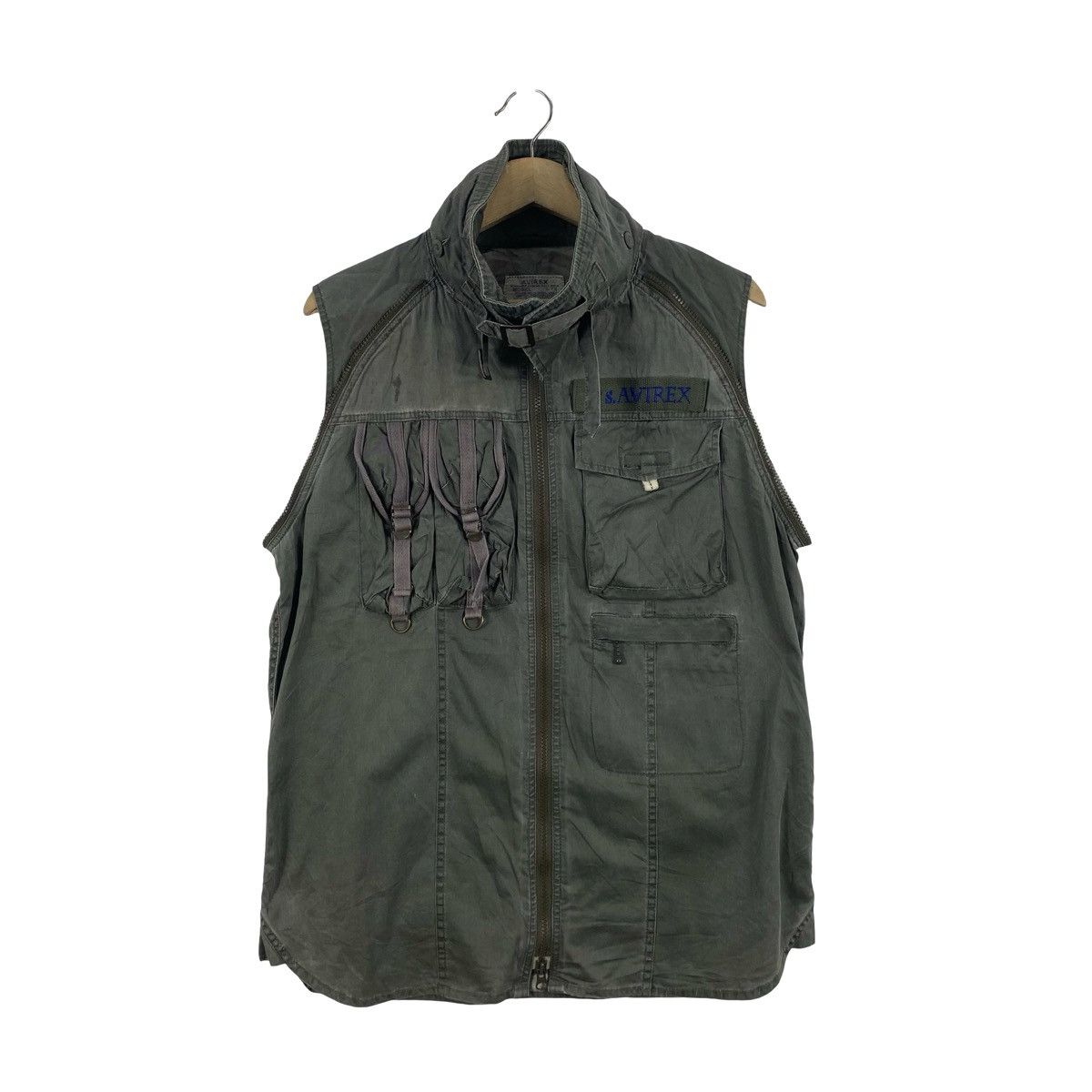 Avirex Vintage AVIREX Tactical Utility Vest Military Pocket Zip Up Size US L / EU 52-54 / 3 - 3 Thumbnail