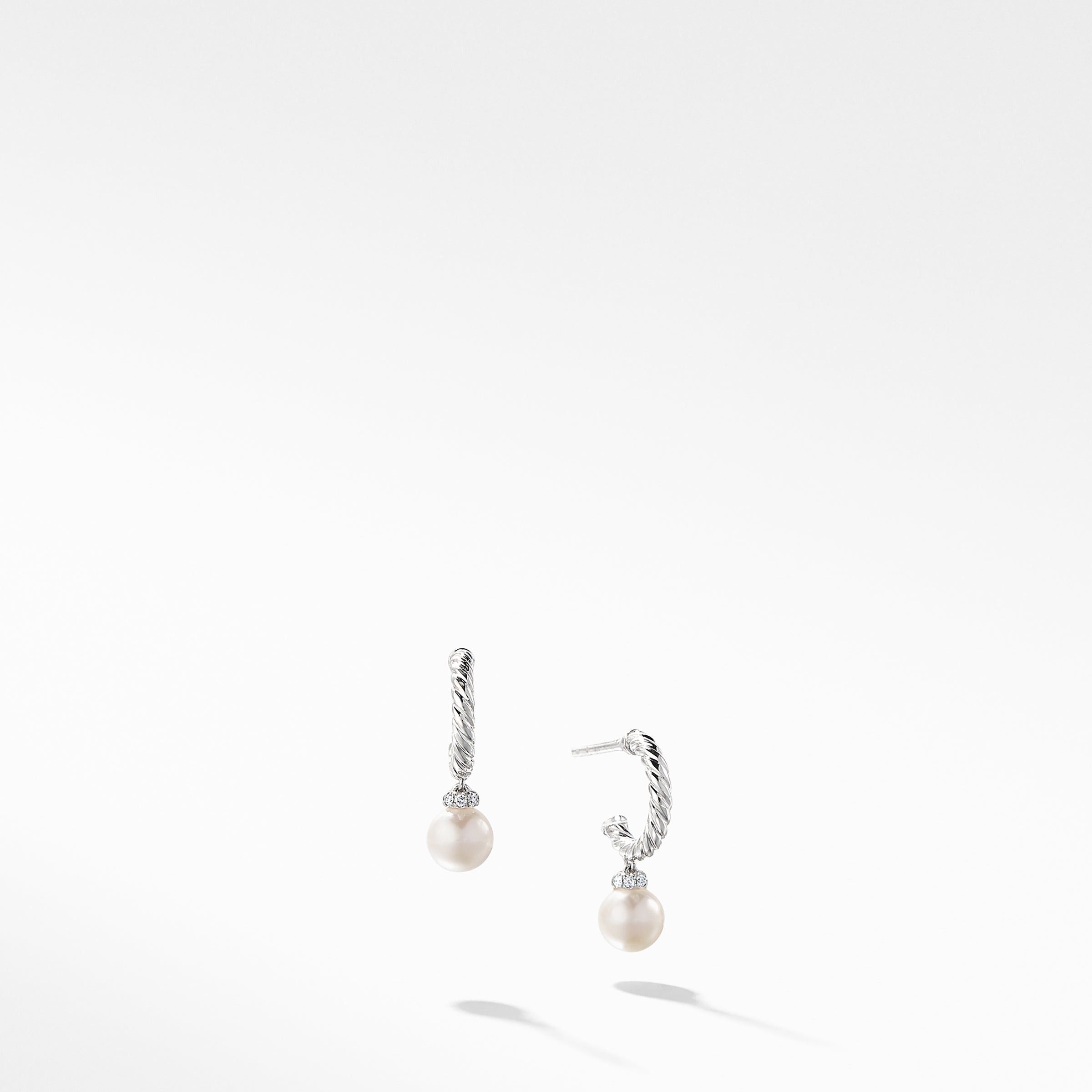 David Yurman o1w1db10525 E13643D Earrings in 18K White Gold with Diamond Size ONE SIZE - 1 Preview
