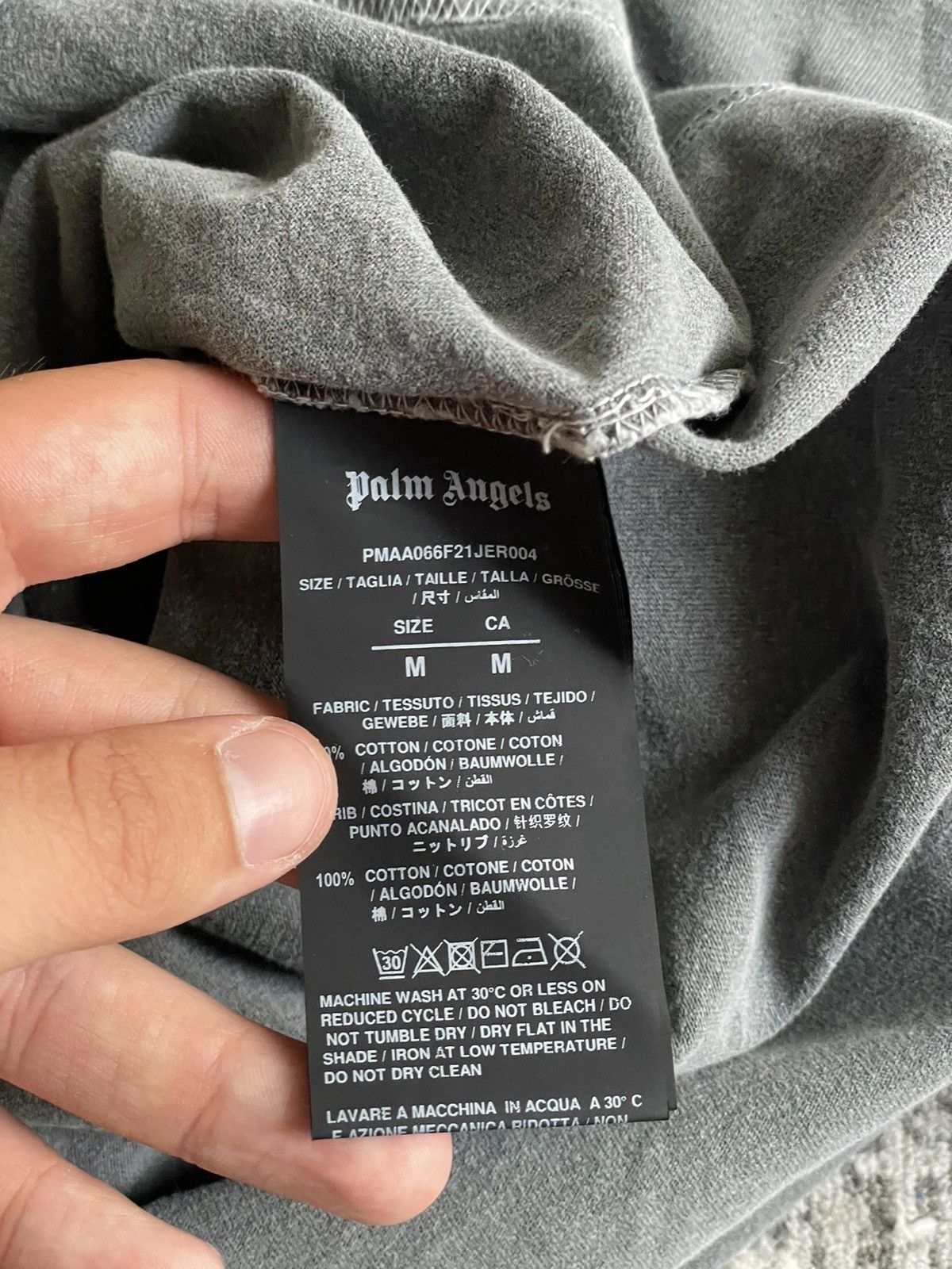 Palm Angels PALM ANGELS Tonal Palm Tree-Print T-Shirt Size US M / EU 48-50 / 2 - 5 Thumbnail
