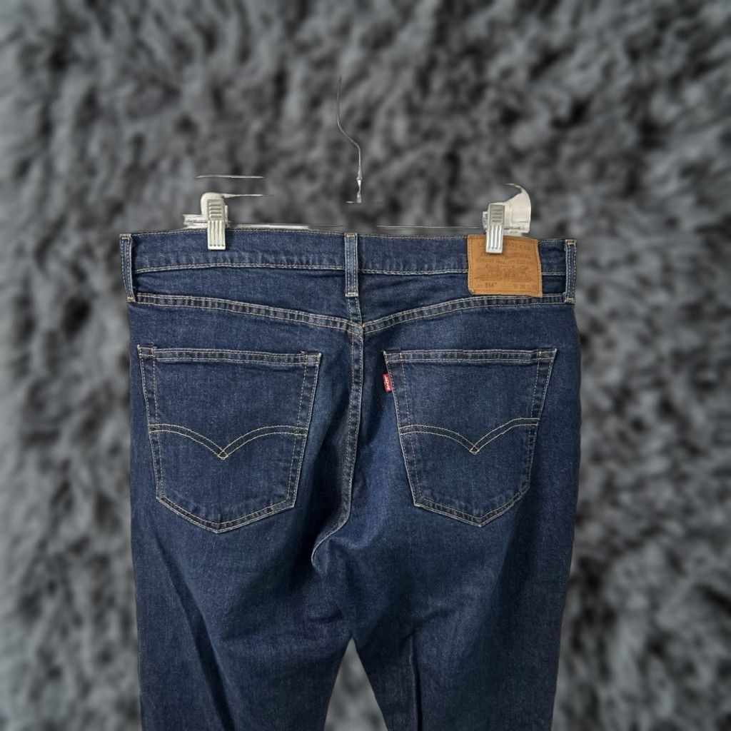 Levi's Levi's Premium 514 Jeans Mens 36x30 Dark Wash Indigo Denim Straight Size US 36 / EU 52 - 1 Thumbnail