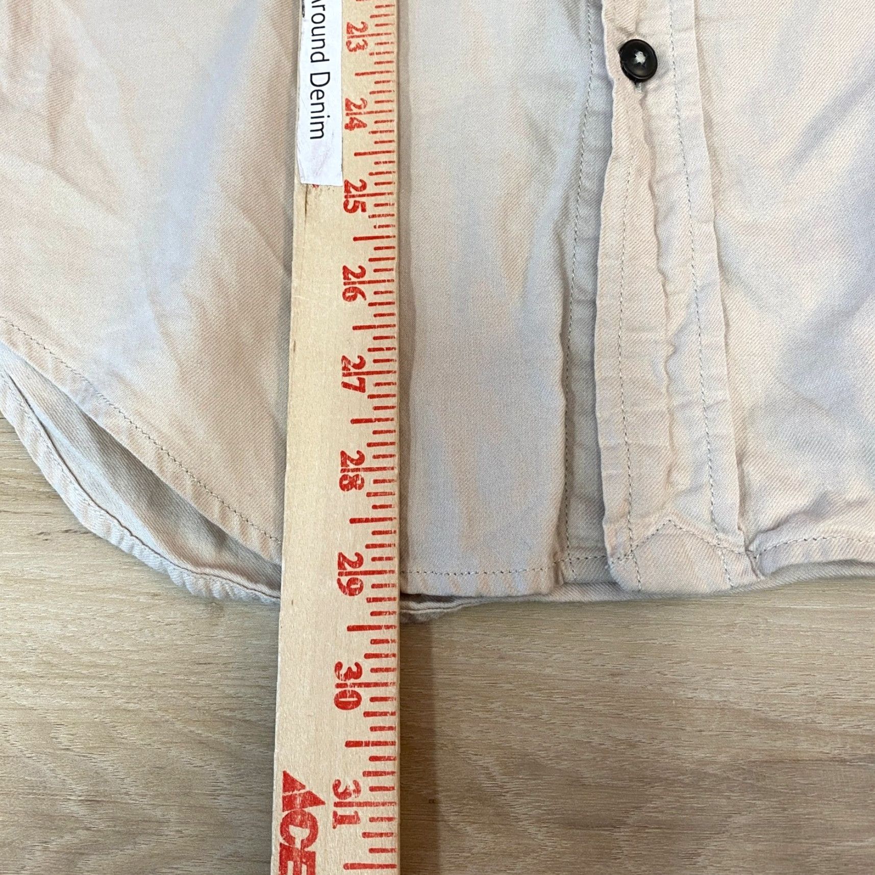 Club Monaco Club Monaco Shirt Mens Medium Slim Fit Button-Down Utility Tan Cotton Khaki Beige Size US M / EU 48-50 / 2 - 5 Thumbnail