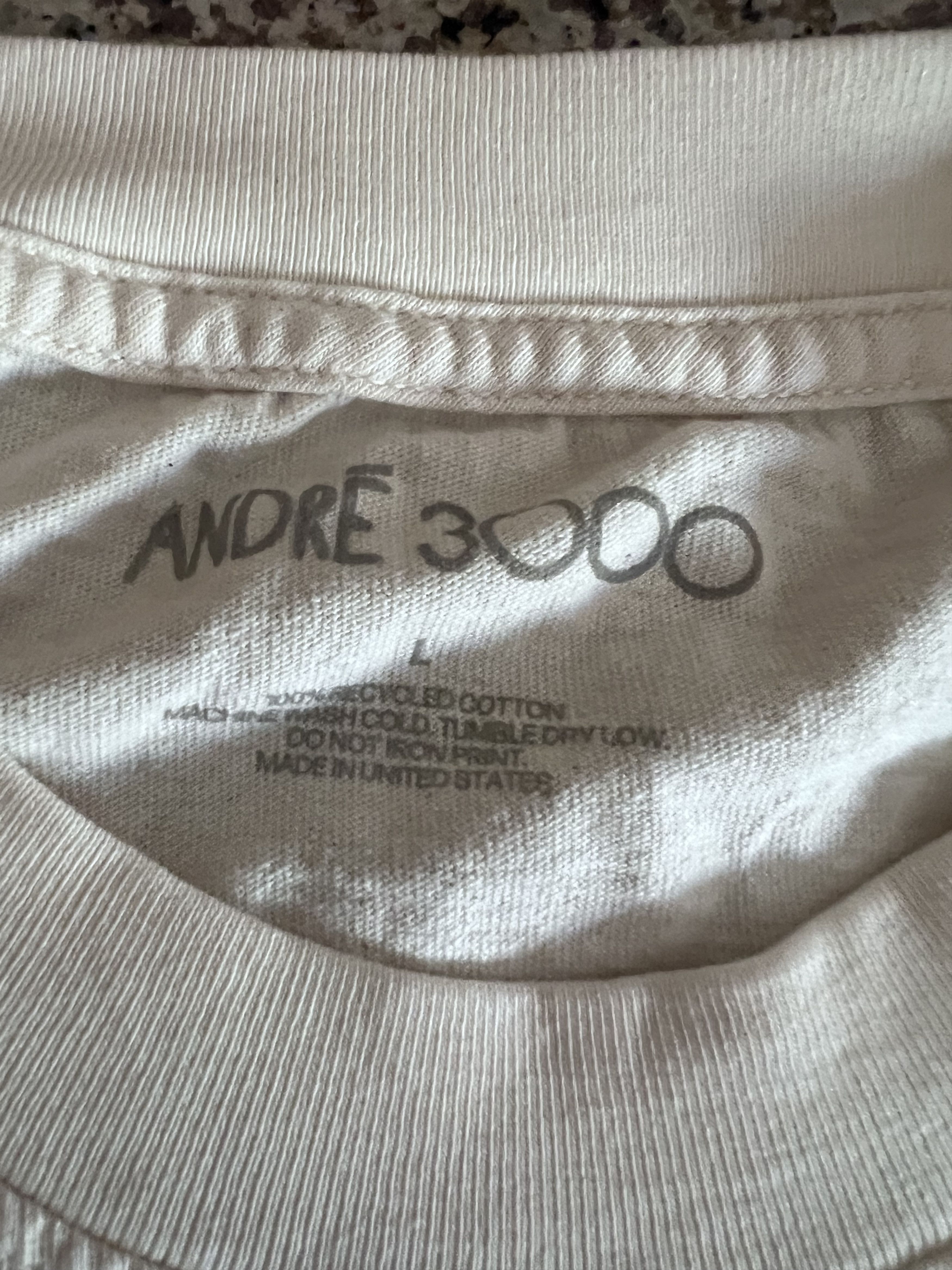 Band Tees André 3000 Sketch Tour Long-Sleeve Size Large Size US L / EU 52-54 / 3 - 6 Thumbnail
