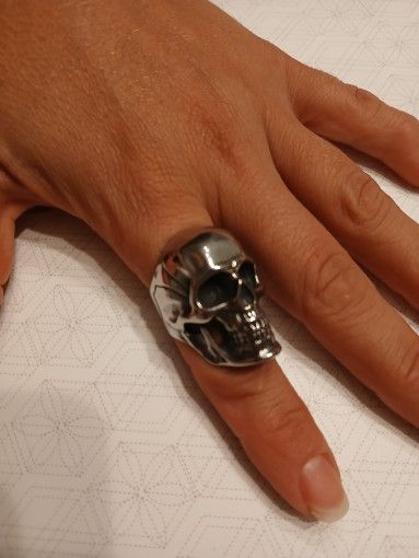 Other Gothic Skull Ring Size ONE SIZE - 2 Thumbnail