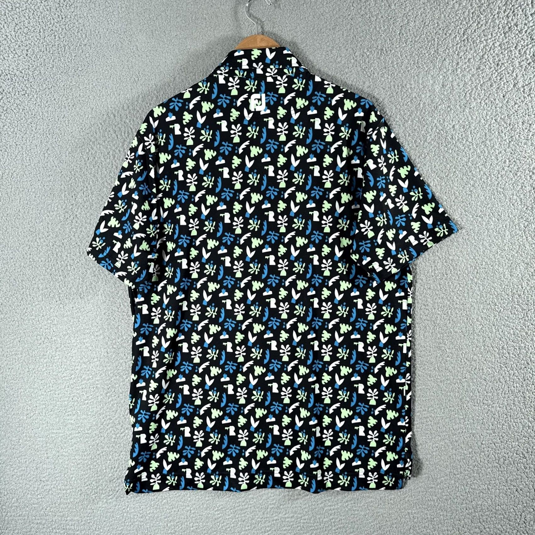 Footjoy FootJoy Palm Springs Jungle Leaves Polo Shirt Mens Large Multicolor Golf Stretch Size US L / EU 52-54 / 3 - 4 Thumbnail