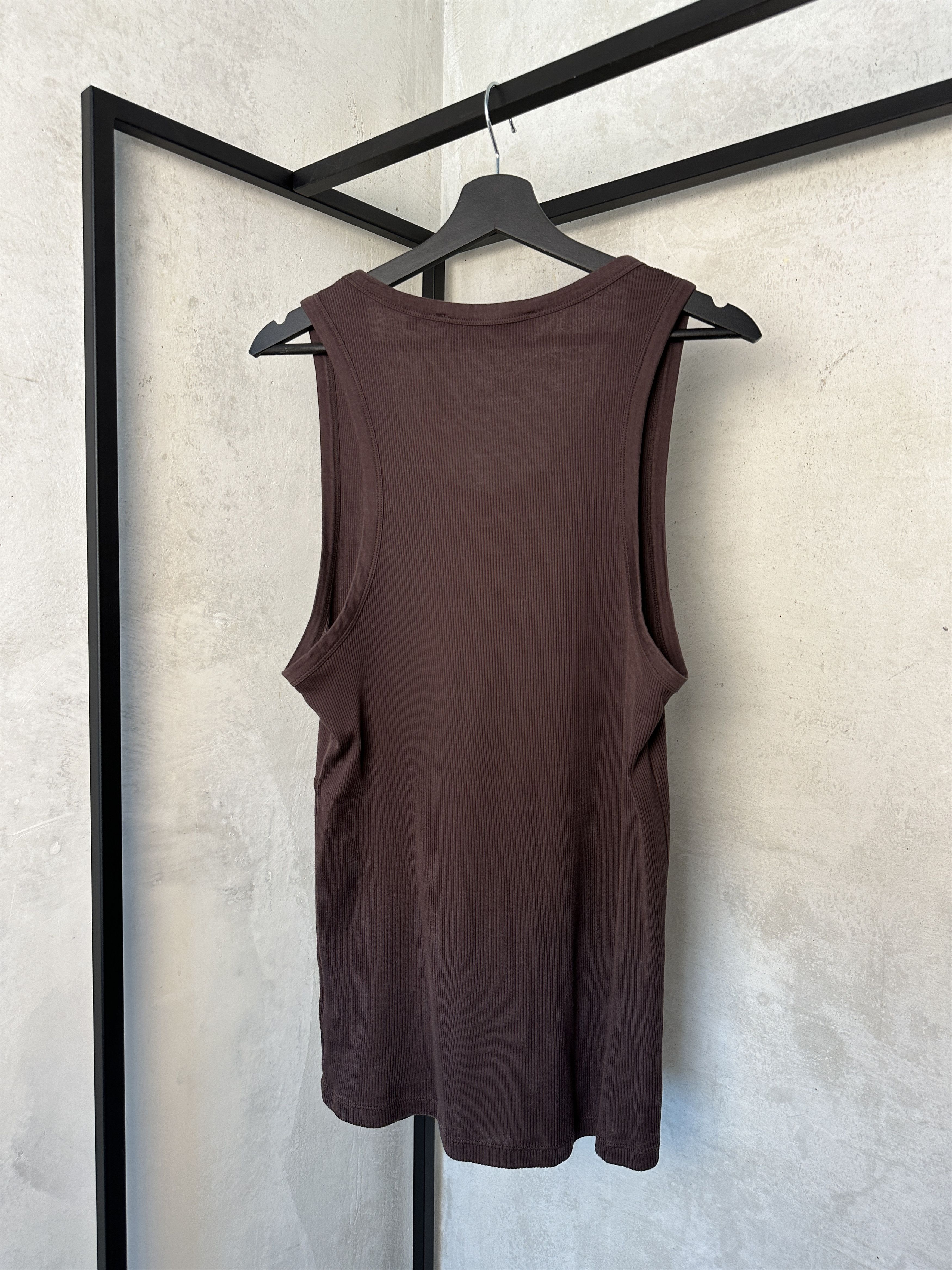 Rohe Rohe Ribbed Brown Tank Top Size US XL / EU 56 / 4 - 9 Thumbnail