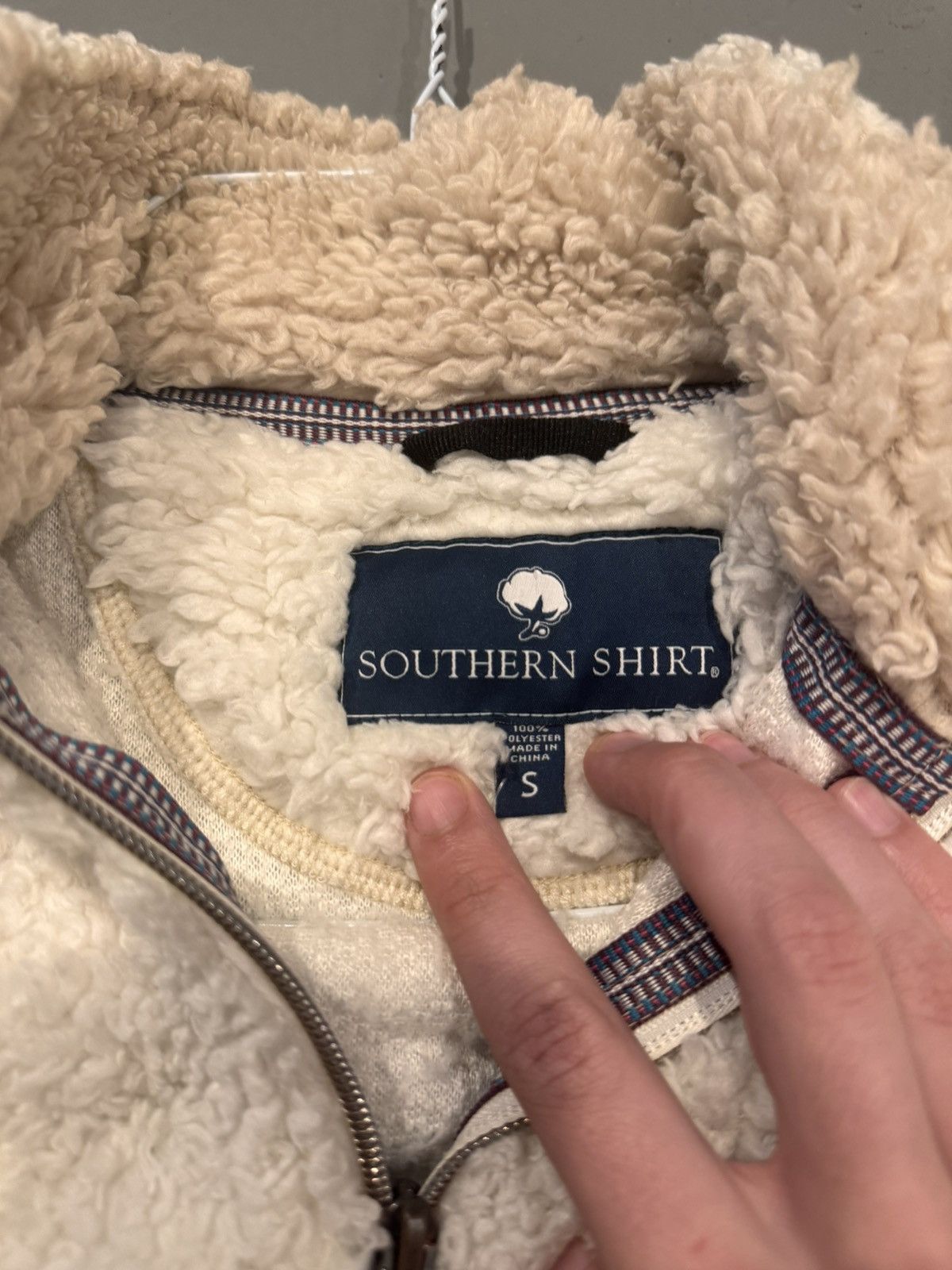 Other SOUTHERN SHIRT SHERPA PULLOVER W/ POCKETS- MARSHMELLOW Size US S / EU 44-46 / 1 - 3 Thumbnail