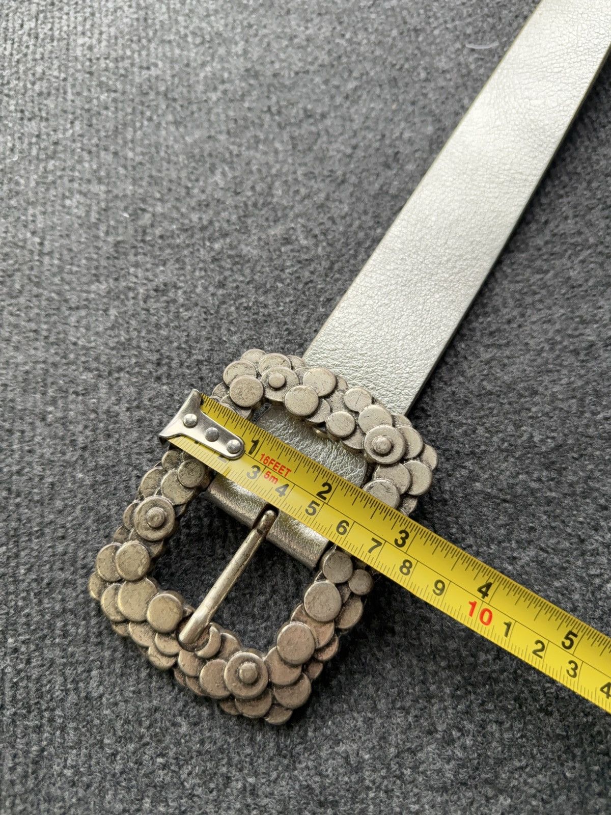 Japanese Brand Vintage Italian Vittozzi Leather Belt Boho Western Buckle Size ONE SIZE - 17 Thumbnail