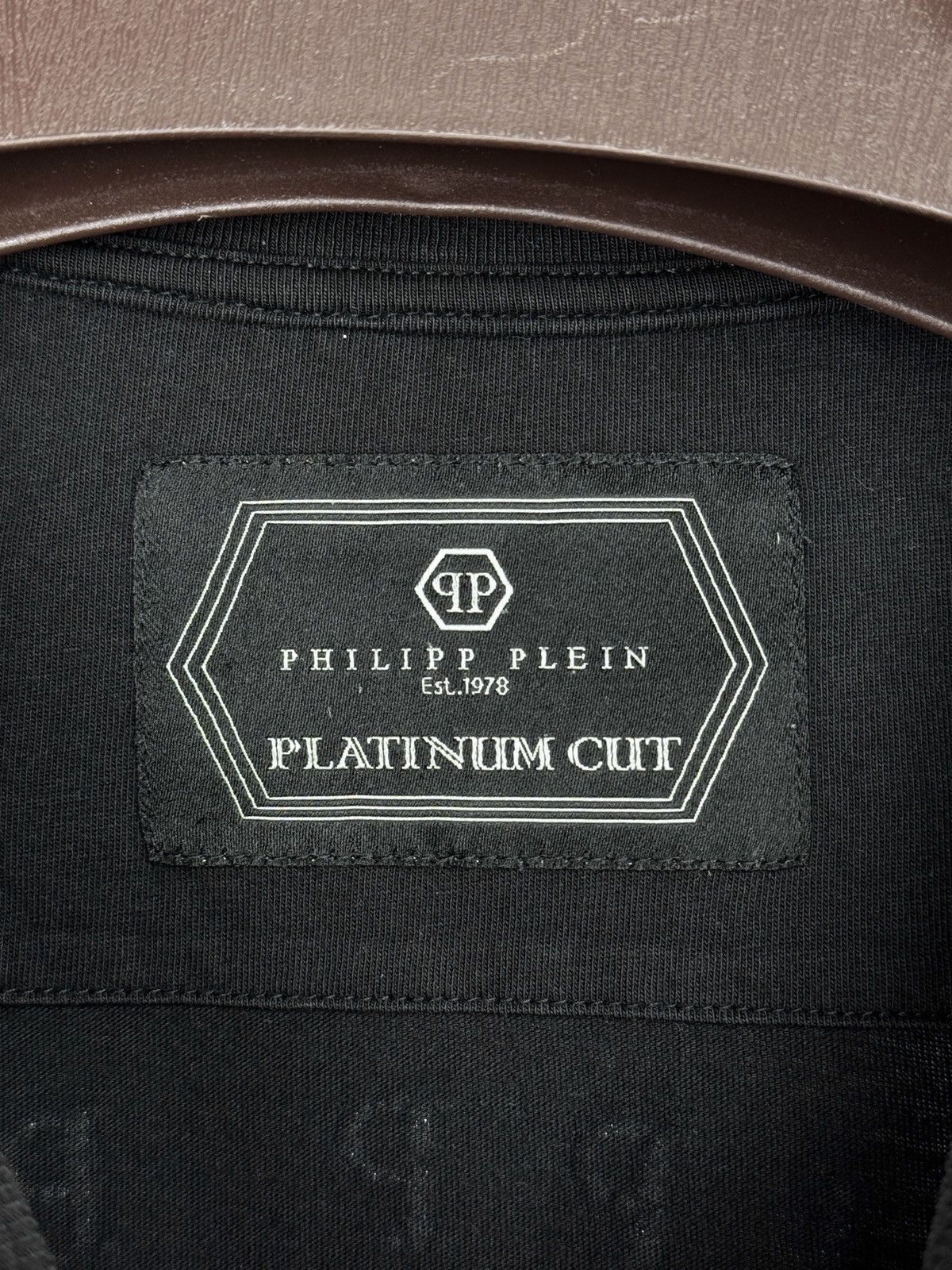 Philipp Plein Philipp Plein Platinum Cut Tape Logo Homme Black Tee Size US L / EU 52-54 / 3 - 10 Thumbnail