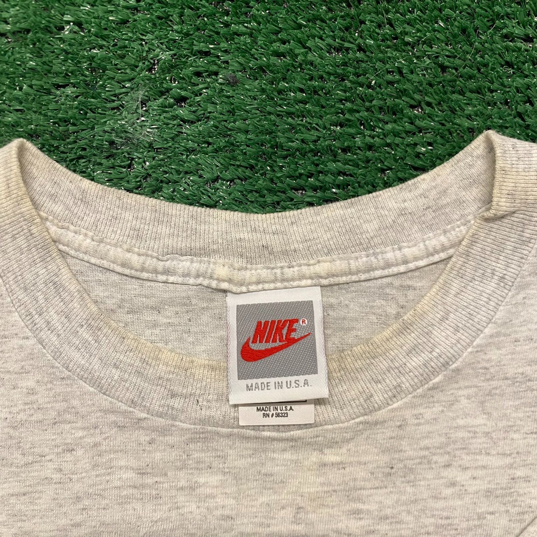 Nike Vintage 90s Essential Nike Running Single Stitch T-Shirt Size US L / EU 52-54 / 3 - 5 Thumbnail