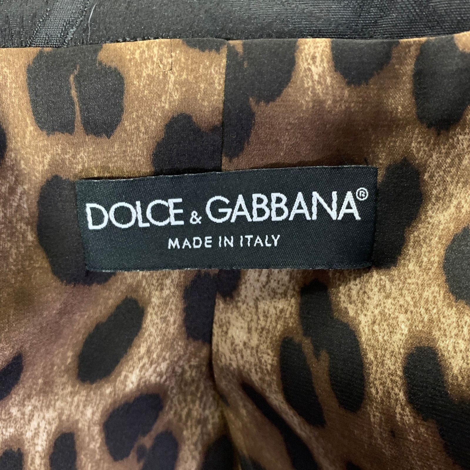 Dolce & Gabbana DOLCE & GABBANA Size 12 Black Floral Jaquard Blazer Size XL / US 12-14 / IT 48-50 - 7 Thumbnail