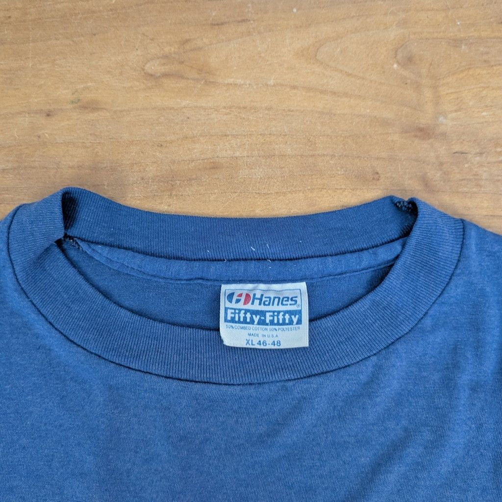Hanes × Vintage Single Stitch Vtg. Watertown MA Fire Department Union Shirt Size US L / EU 52-54 / 3 - 2 Thumbnail