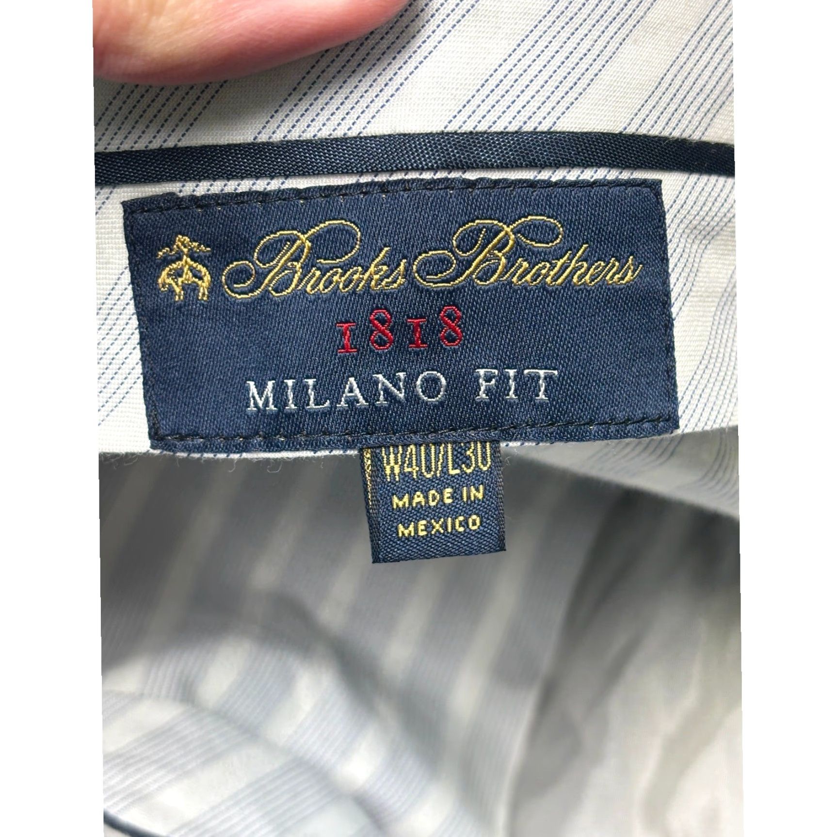 Brooks Brothers Brooks Brothers Milano Fit Dress Pants Wool Charcoal Gray Men Formal Workwear Tailored Fit Flat Front Zipper Button Dry Clean Only 40x30 Size US 40 / EU 56 - 5 Thumbnail