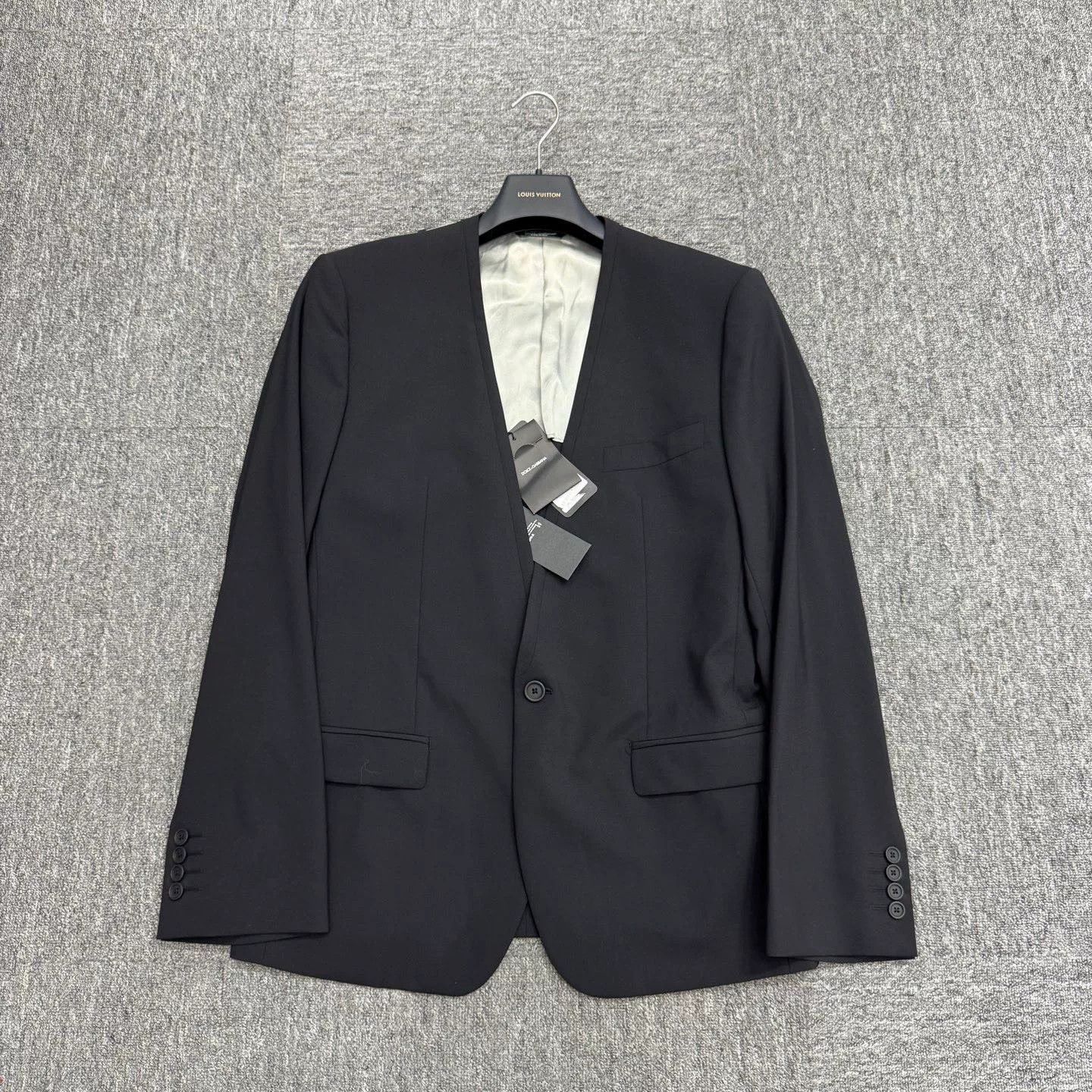 Dolce & Gabbana new dg wool blazer without lapel Size US L / EU 52-54 / 3 - 1 Thumbnail