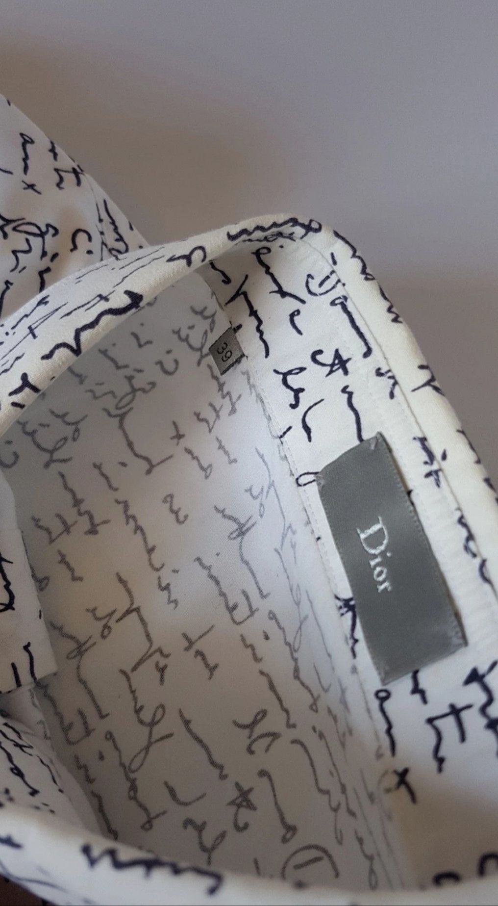 Dior Dior HOMME SS15 Script shirt Size US M / EU 48-50 / 2 - 3 Thumbnail