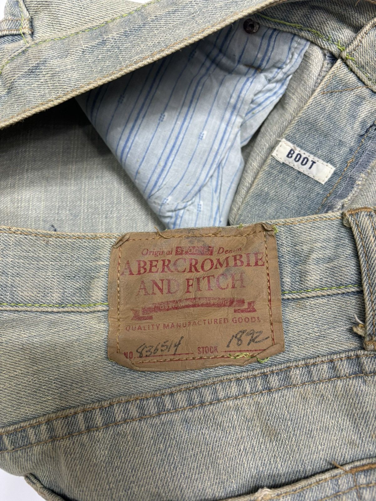 Abercrombie & Fitch SICK🔥ABERCROMBIE & FITCH FLARE JEANS DISTRESS BOOTCUT DENIM Size US 34 / EU 50 - 13 Thumbnail