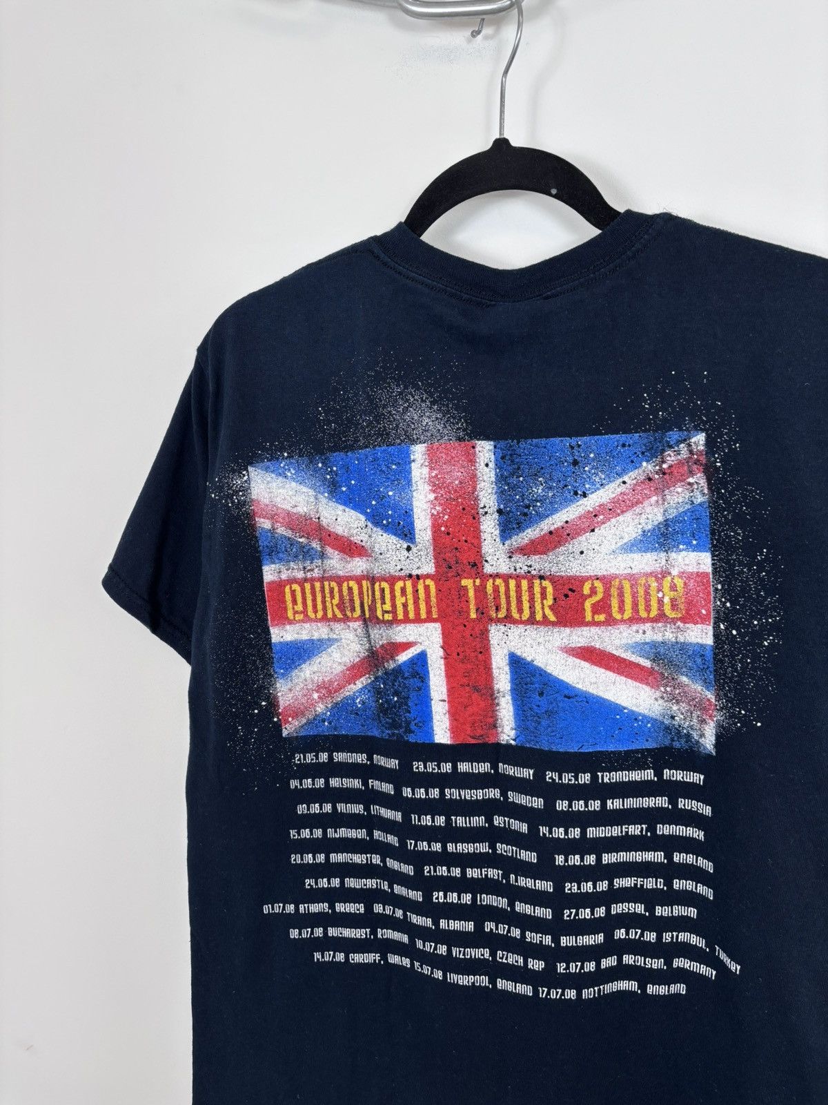 Band Tees Vintage Def Leppard 2008 European Tour Black T-Shirt Tee Size US M / EU 48-50 / 2 - 14 Thumbnail