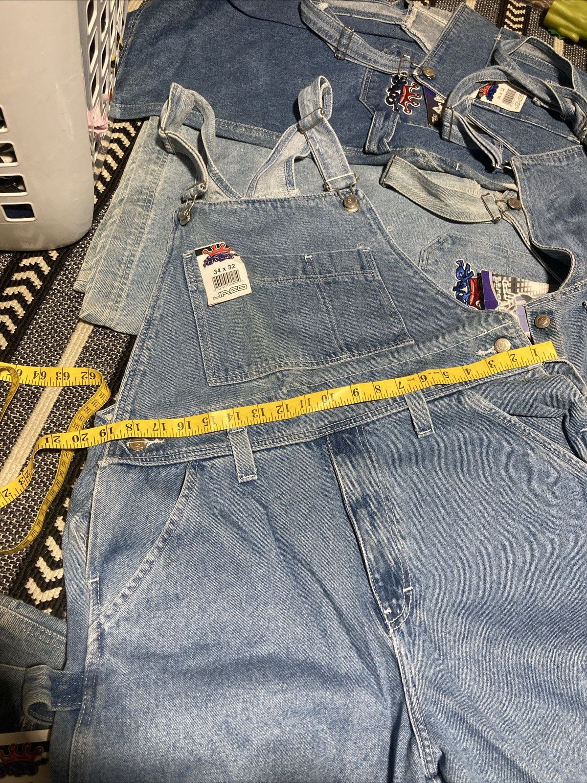 JNCO × Mexican Threads × Vintage Deadstock New With Tags Jnco Style Overalls Size 30-36 Size US 34 / EU 50 - 14 Thumbnail