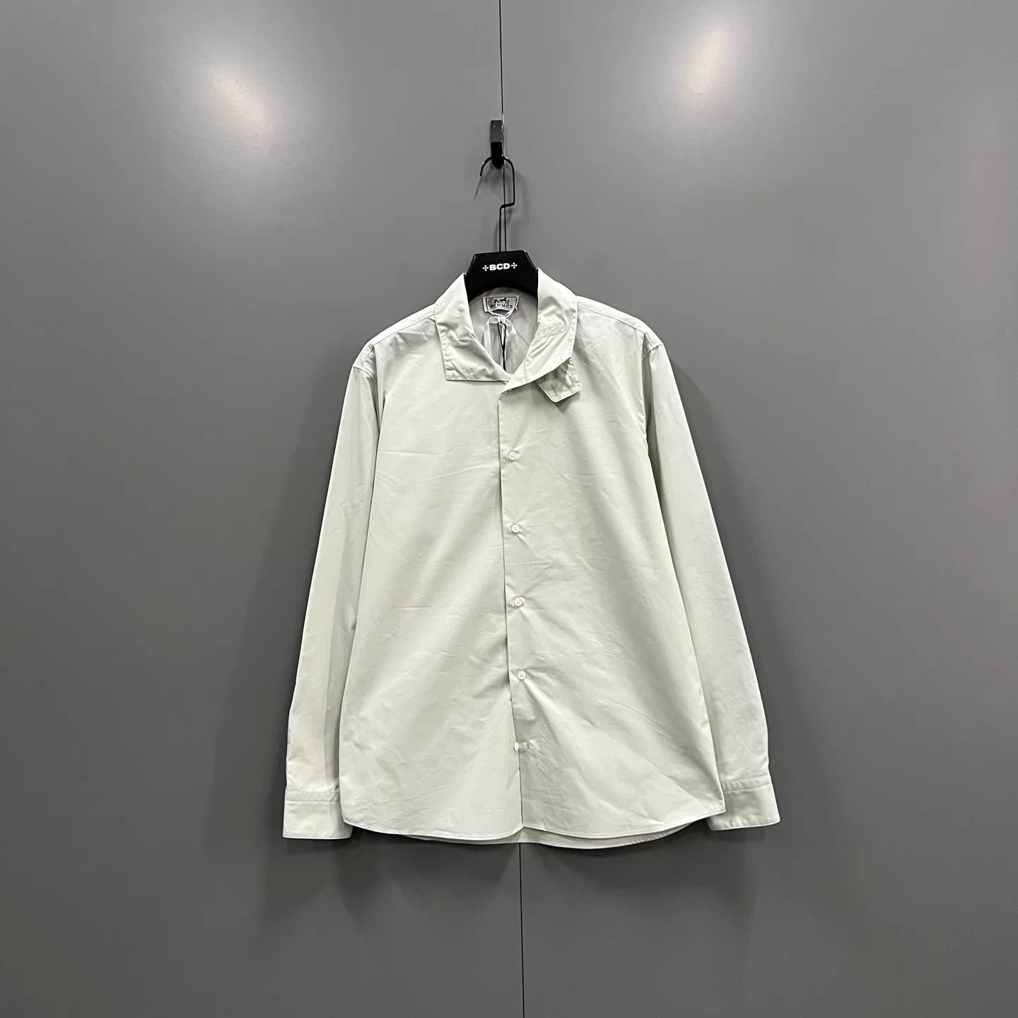 Hermes HERMES pale green button-front shirt 39 NWT Size US M / EU 48-50 / 2 - 1 Thumbnail
