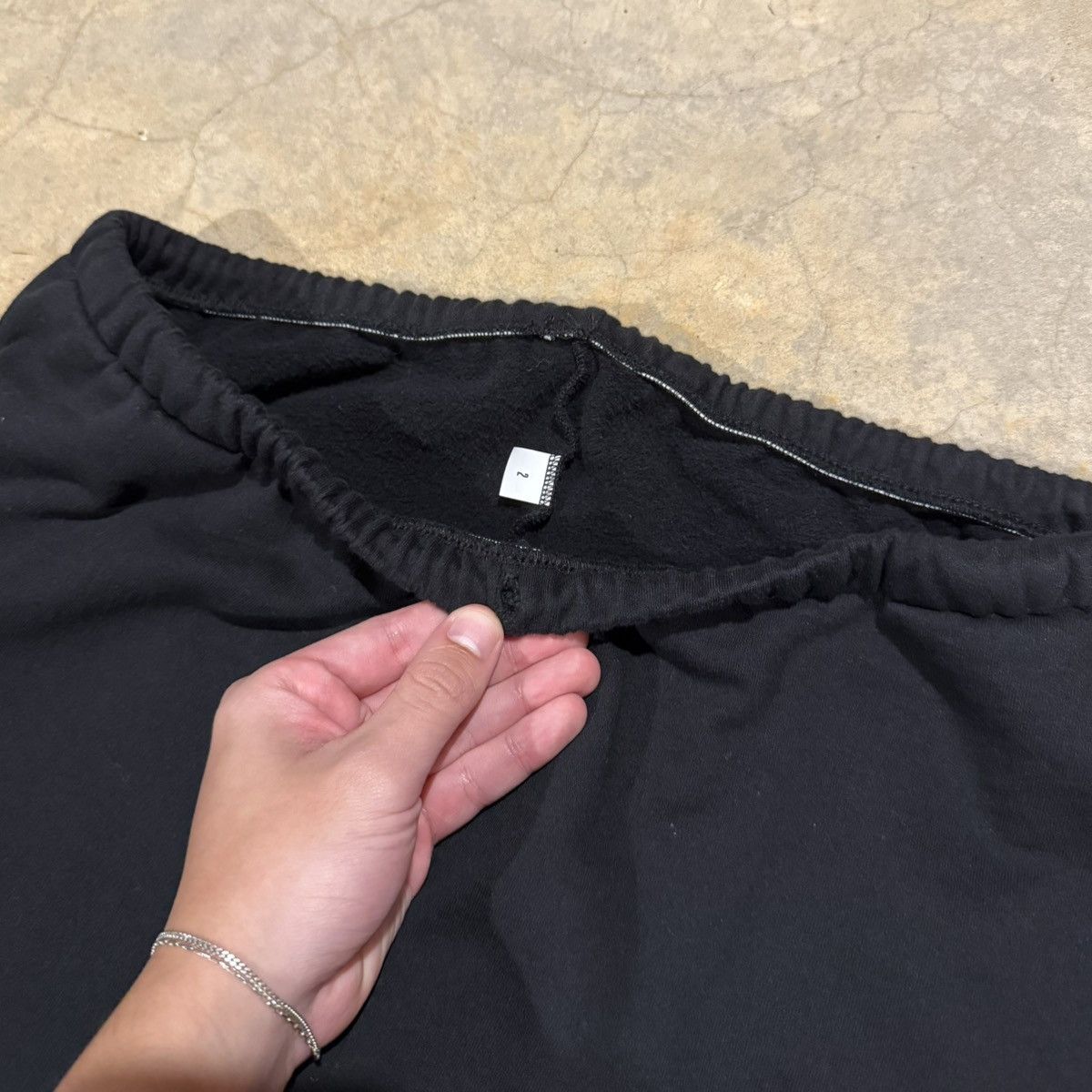 Yeezy Yeezy Blank No Print Black Baggy Fit Sweatpants Brand New Size US 31 - 3 Thumbnail