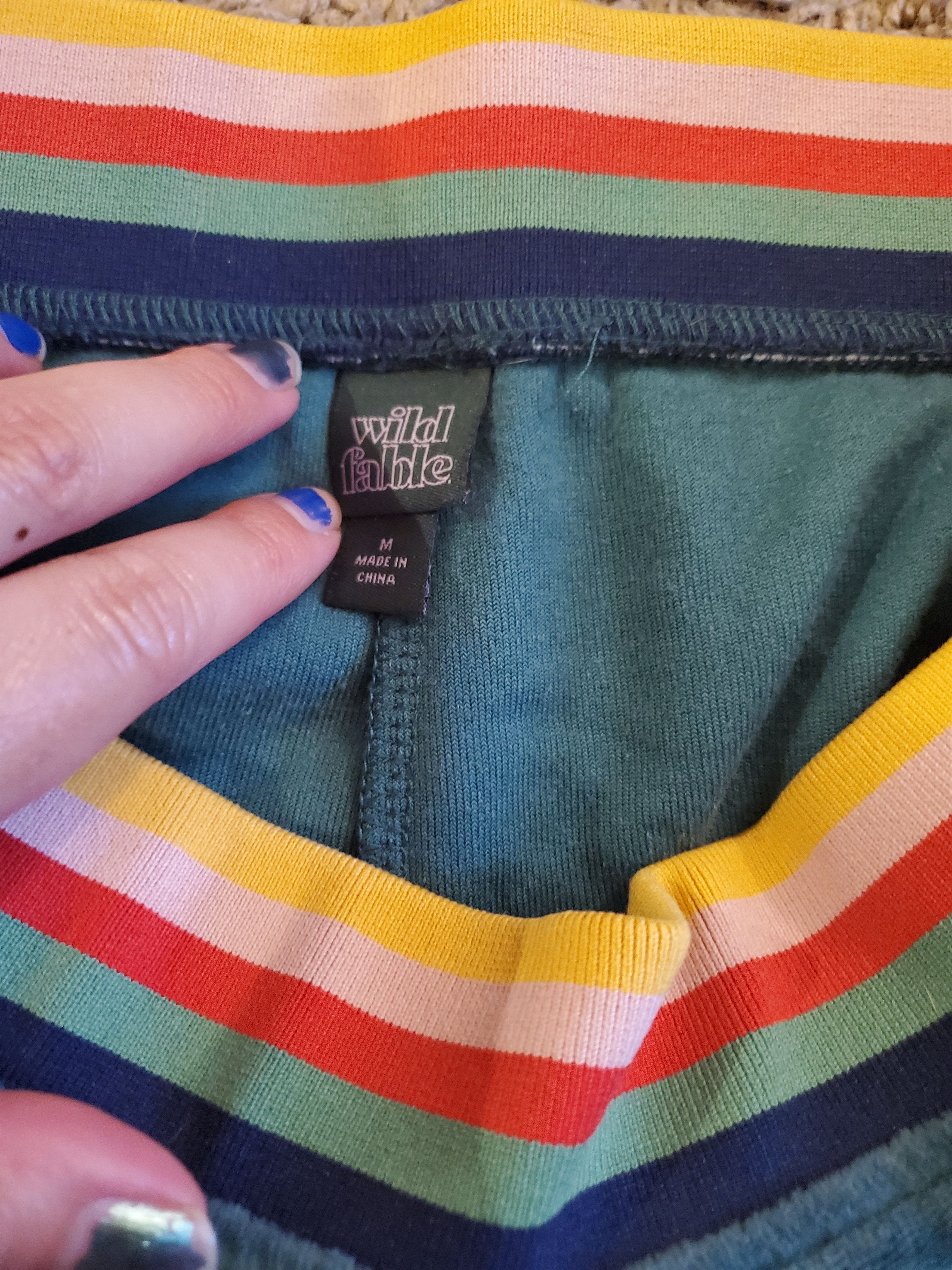 Other Wild Fable Green Retro 70s Style Shorts (size M) Size ONE SIZE - 4 Thumbnail