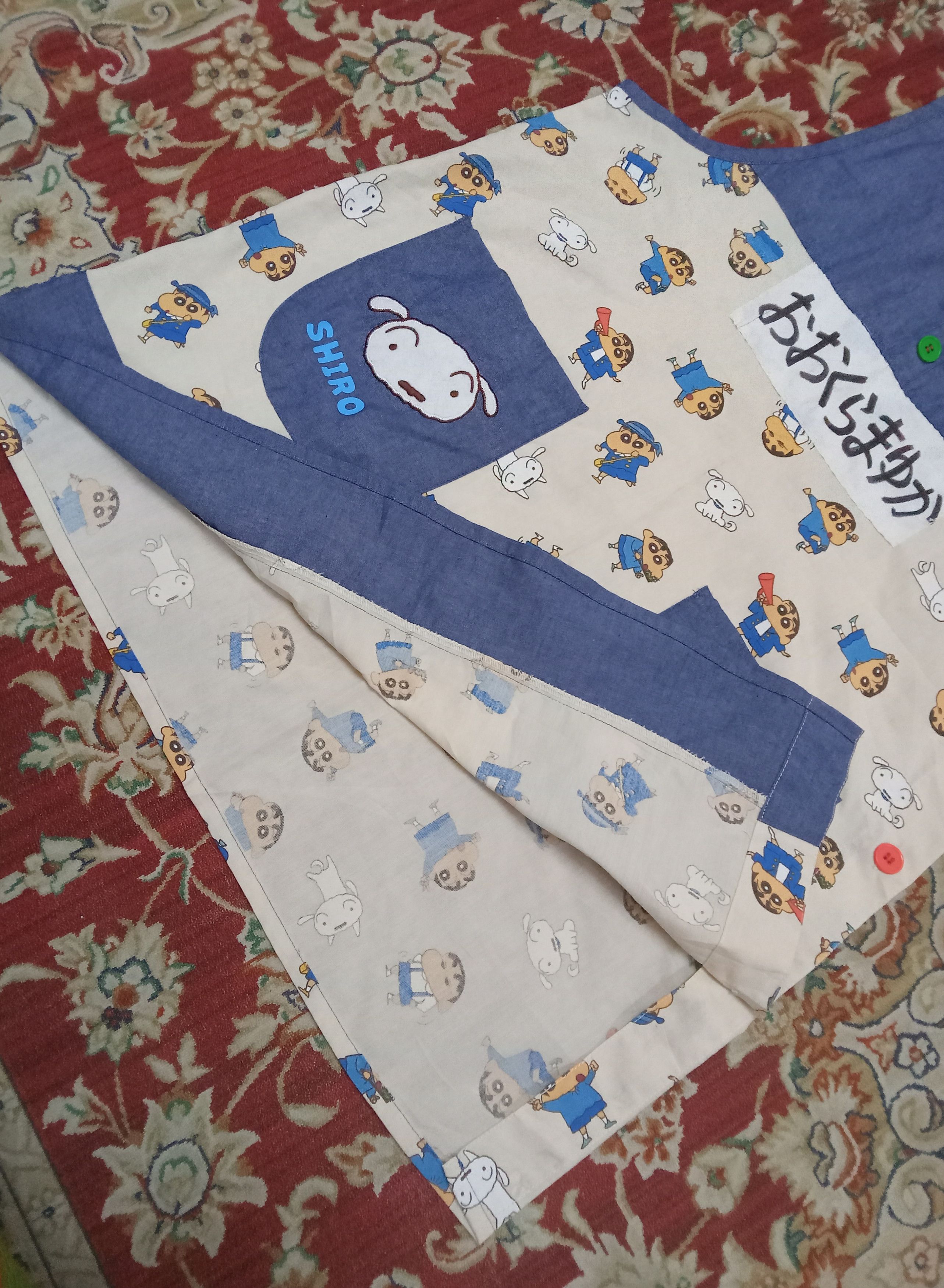 Japanese Brand Vintage Crayon SinChan Housewives Kitchen Shirt Size ONE SIZE - 6 Thumbnail