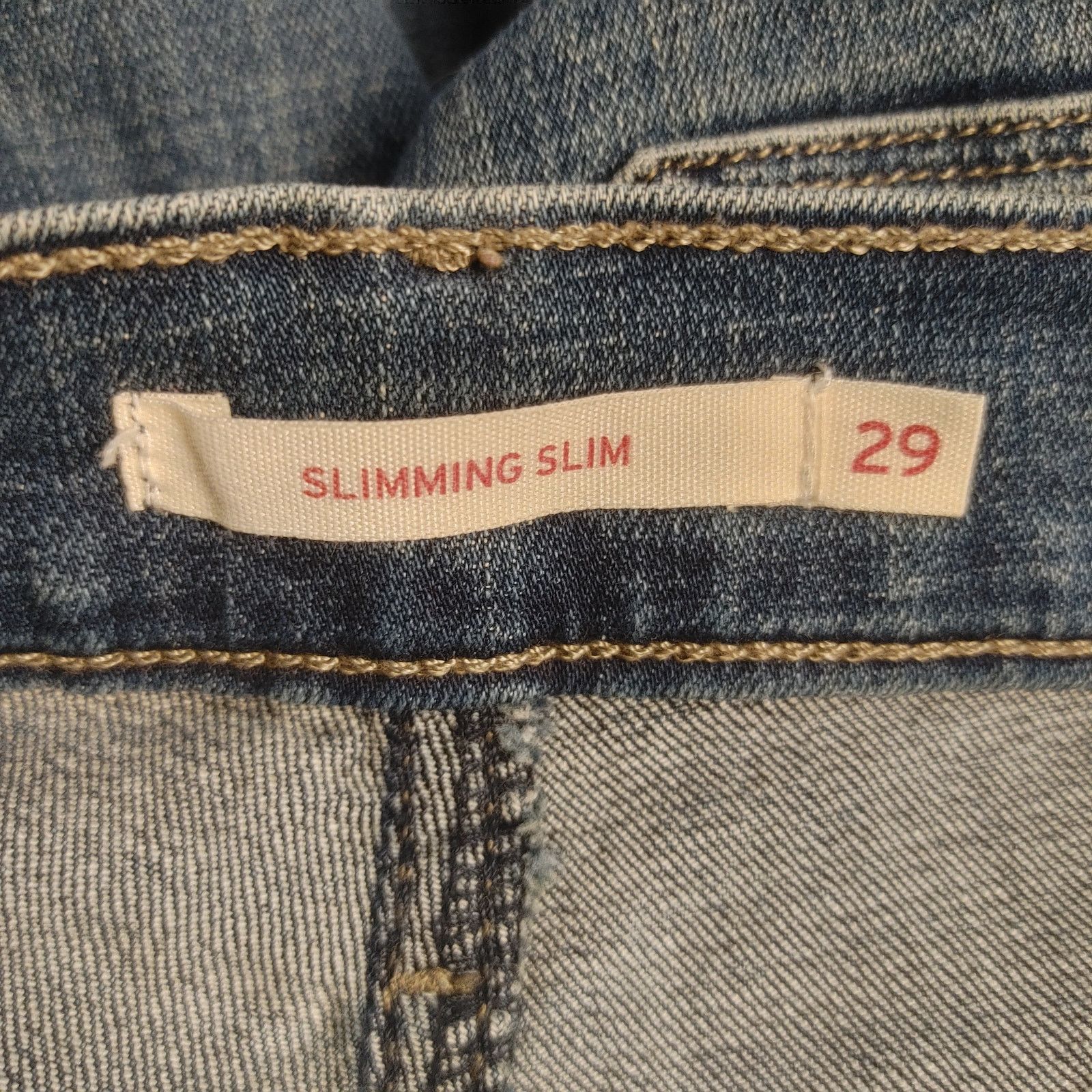 Other WaterLess Women's 29 Slimming Slim Denim Straight Leg Jeans Size 29" - 3 Thumbnail