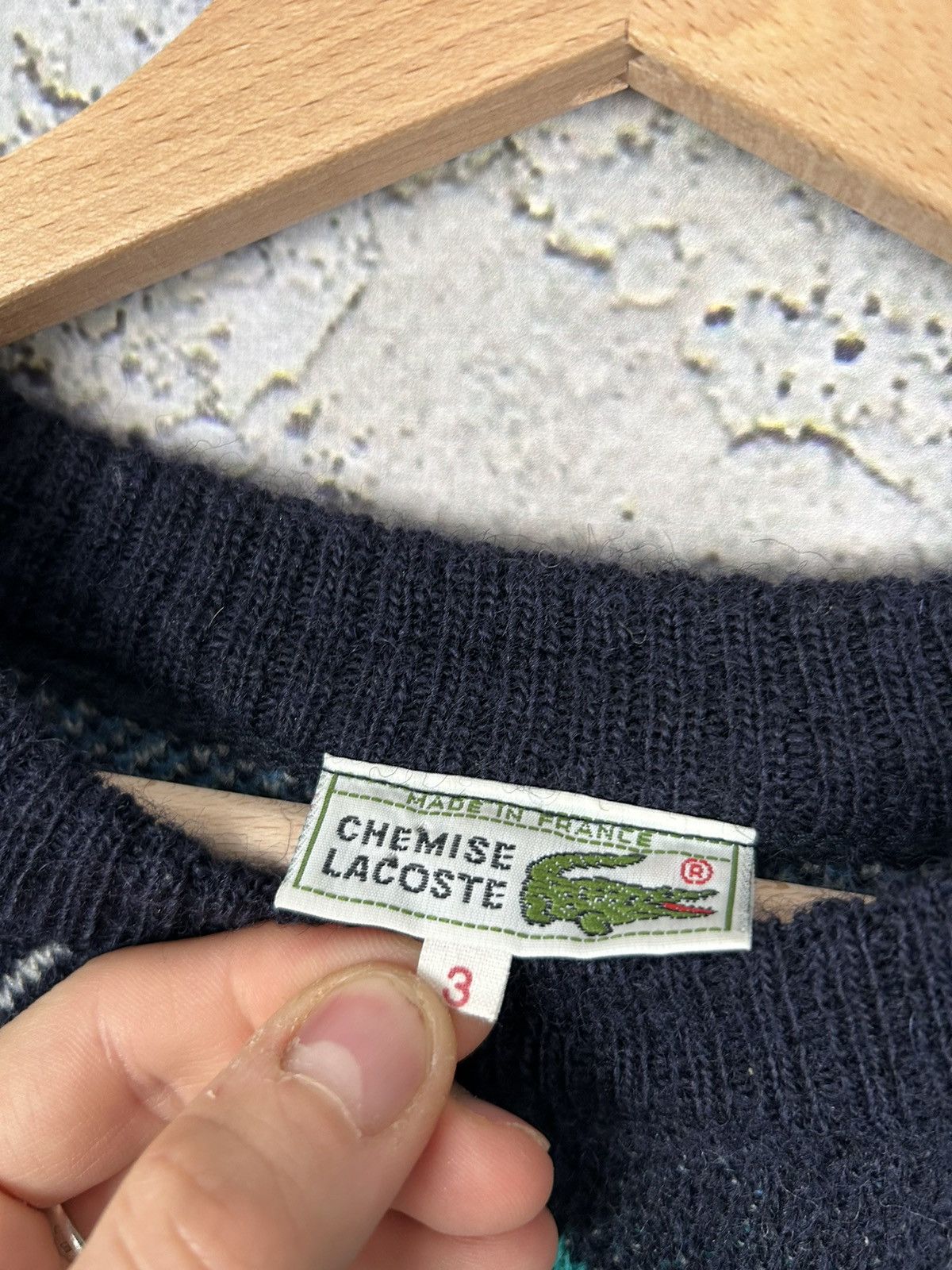 Lacoste Vintage Lacoste 90s Made in France Rare Knit Sweater Size US S / EU 44-46 / 1 - 6 Thumbnail