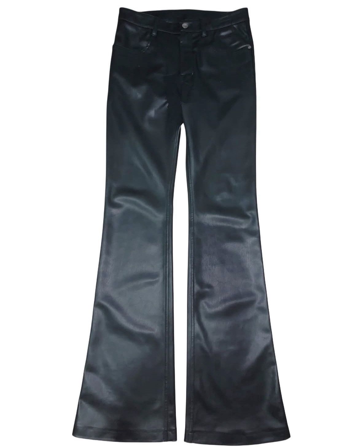 Rick Owens × Rick Owens Drkshdw Rick Owens Vegan Leather Bootcuts Size US 31 - 1 Thumbnail