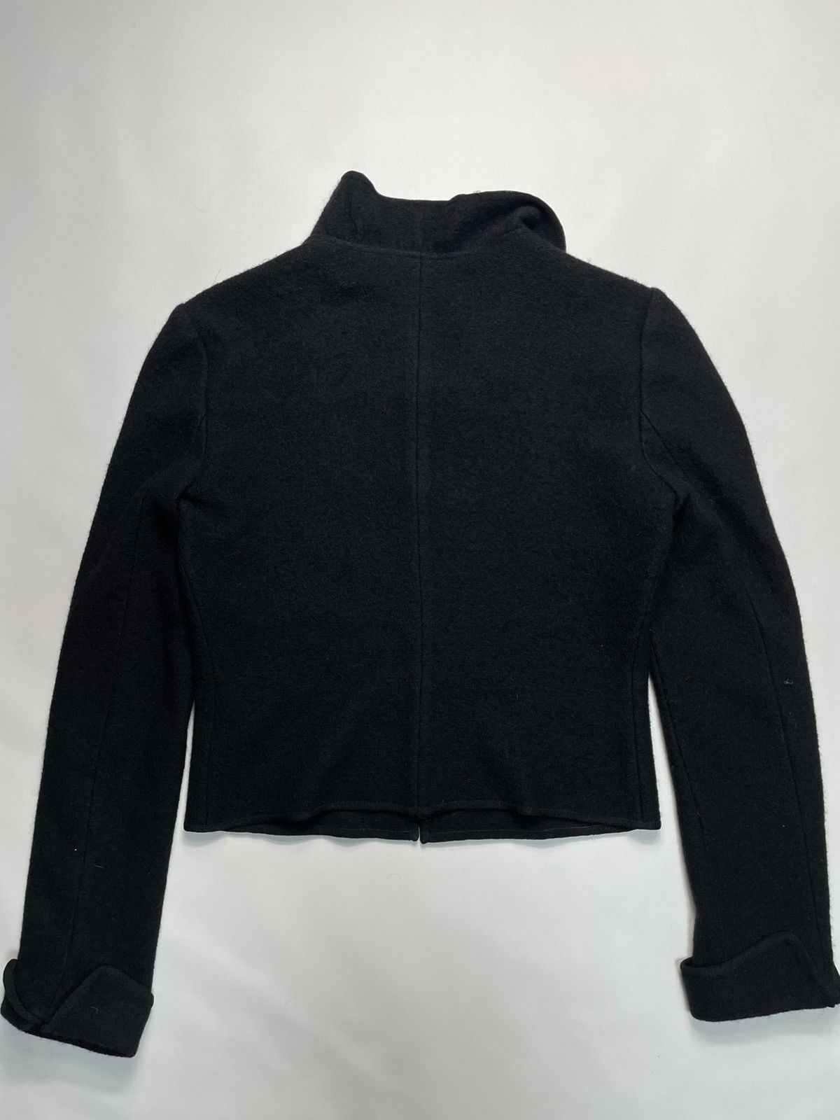 Emporio Armani Emporio Armani Black Wool Blend Cropped Jacket Size 46 Size M / US 6-8 / IT 42-44 - 6 Thumbnail