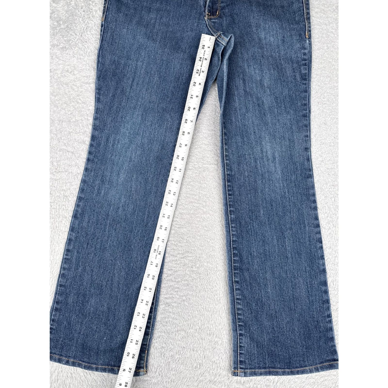 Faded Glory VINTAGE Faded Glory Jeans Womens 8 Blue Bootcut Stretch Denim Mid Rise Embroidered 29x28 Size 30" / US 8 / IT 44 - 7 Thumbnail