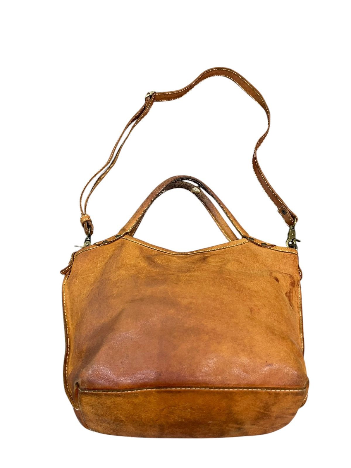 Genuine Leather Full Leather Patina Peaks Peak Japan Tote Shoulder Bag 1🟩6 Size ONE SIZE - 14 Thumbnail