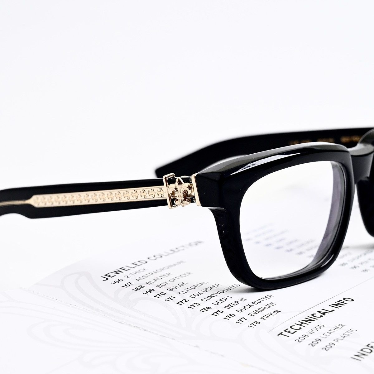 Chrome Hearts CHROME HEARTS SEE YOU IN TEA BLACK 18K GOLD PLATED GLASSES Size ONE SIZE - 5 Thumbnail