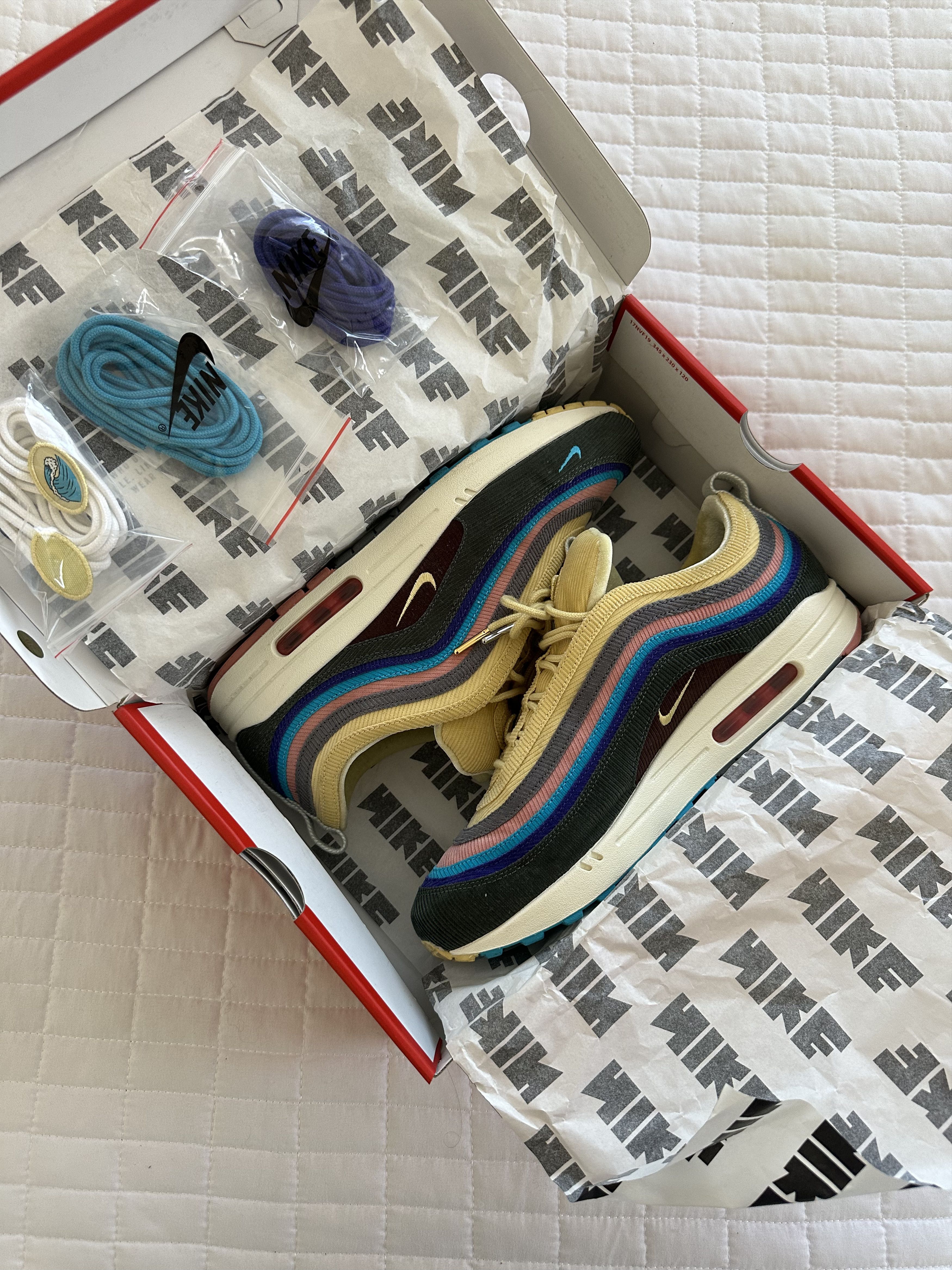 Nike Sean Wotherspoon NIKE AIR MAX 97 Size 11.5 with Box Laces Size US 11.5 / EU 44-45 - 1 Thumbnail